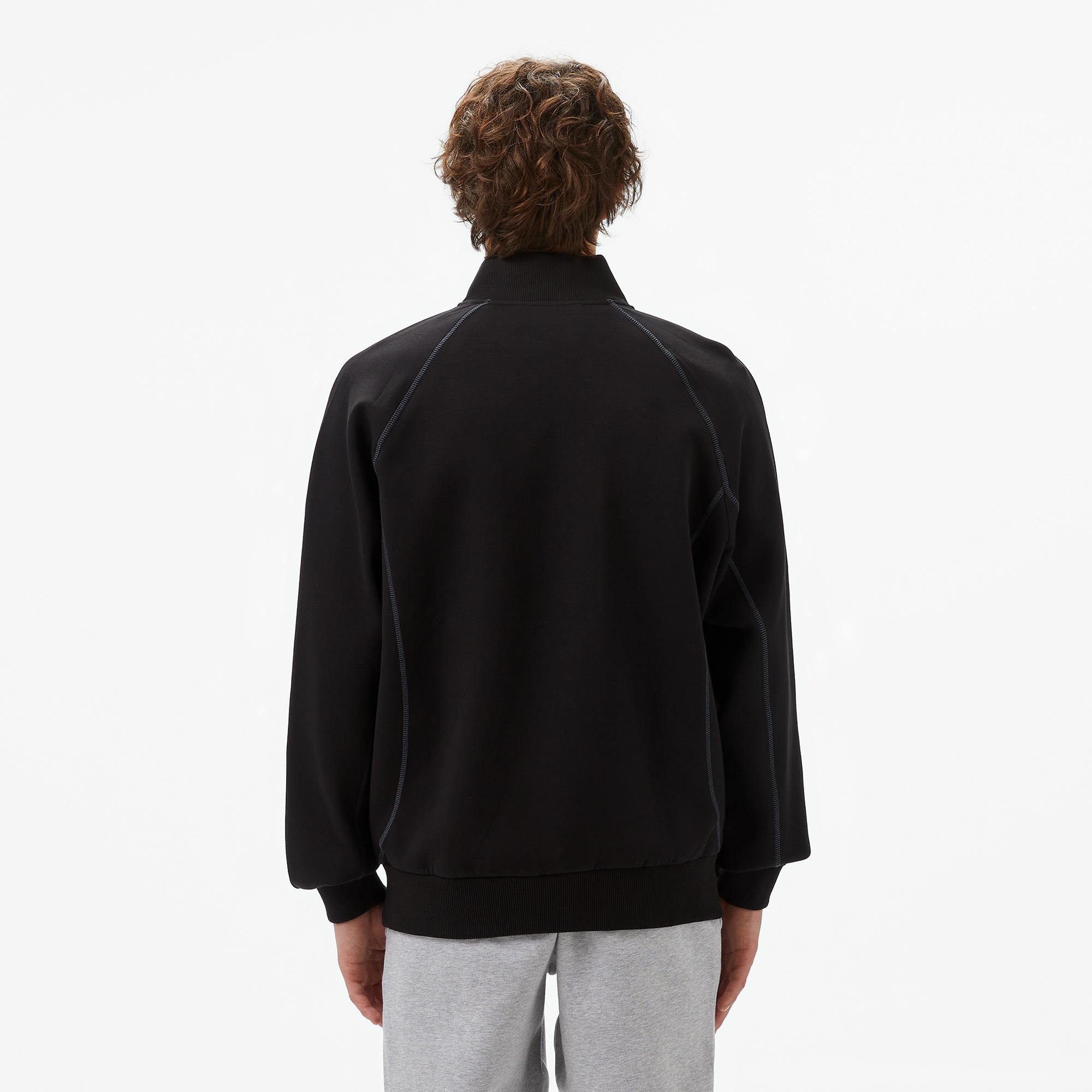 Lacoste Relaxed Fit Erkek Siyah Sweatshirt