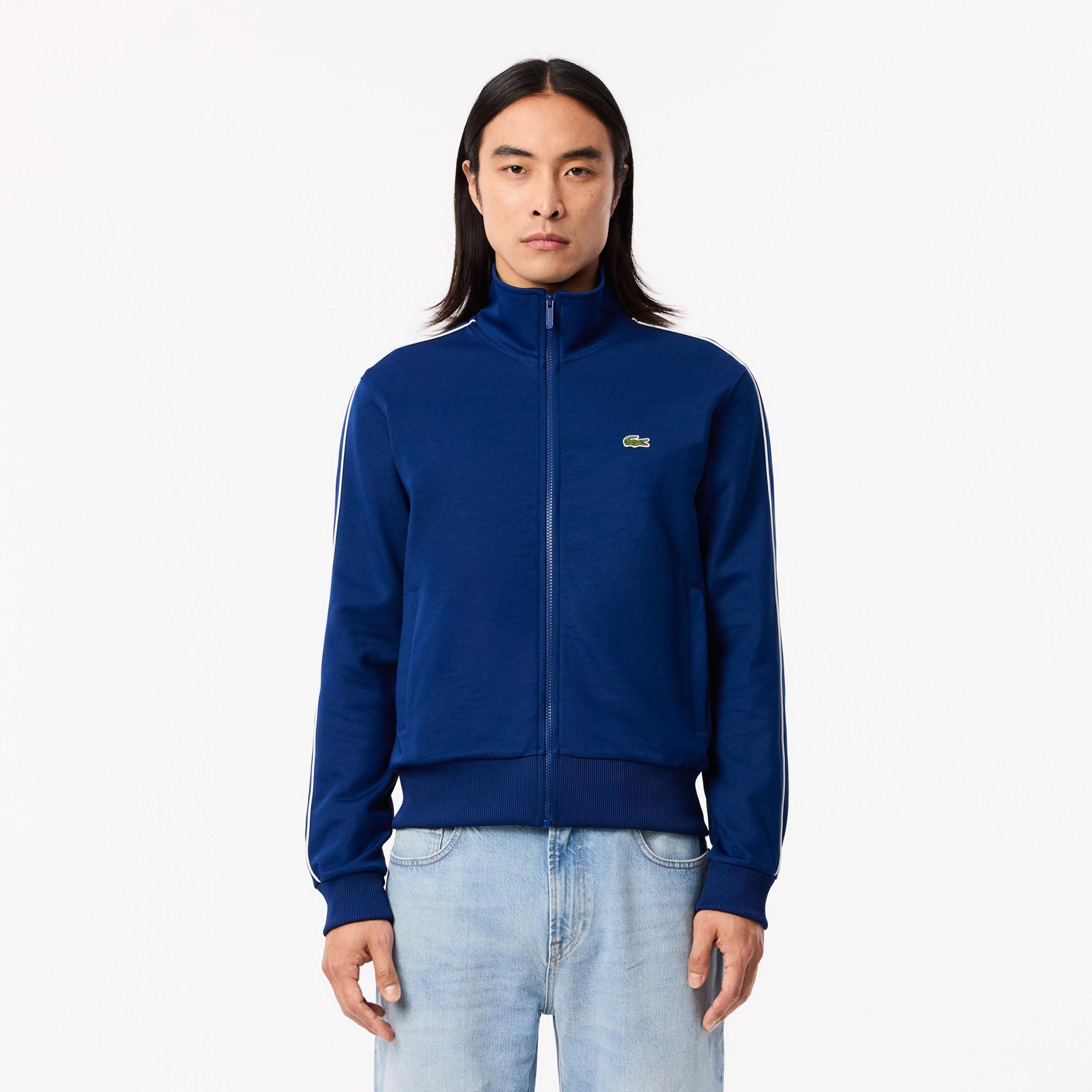 Lacoste Regular Fit Fermuarlı Erkek Mavi Sweatshirt