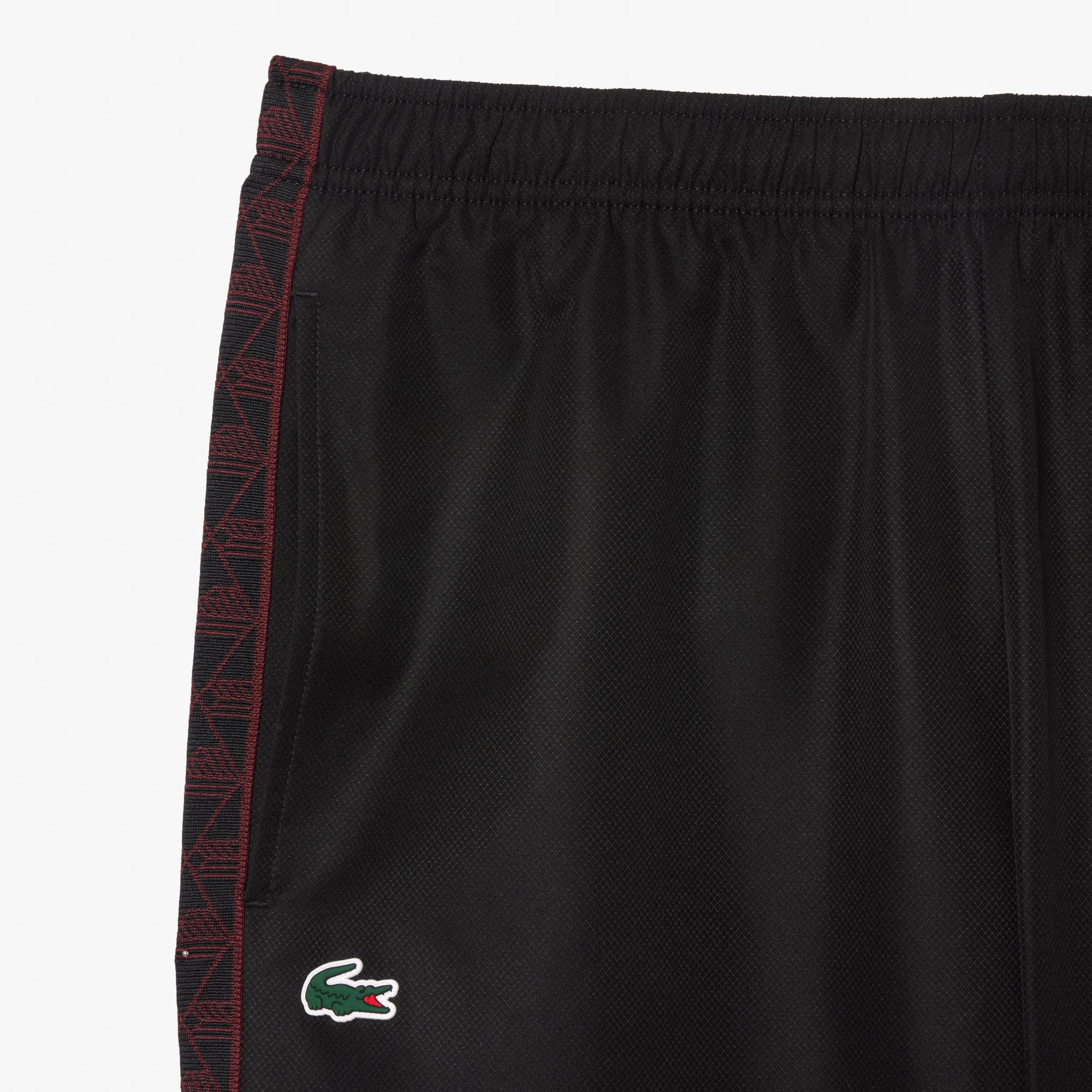 Erkek Relaxed Fit Baskılı Siyah Eşofman Altı