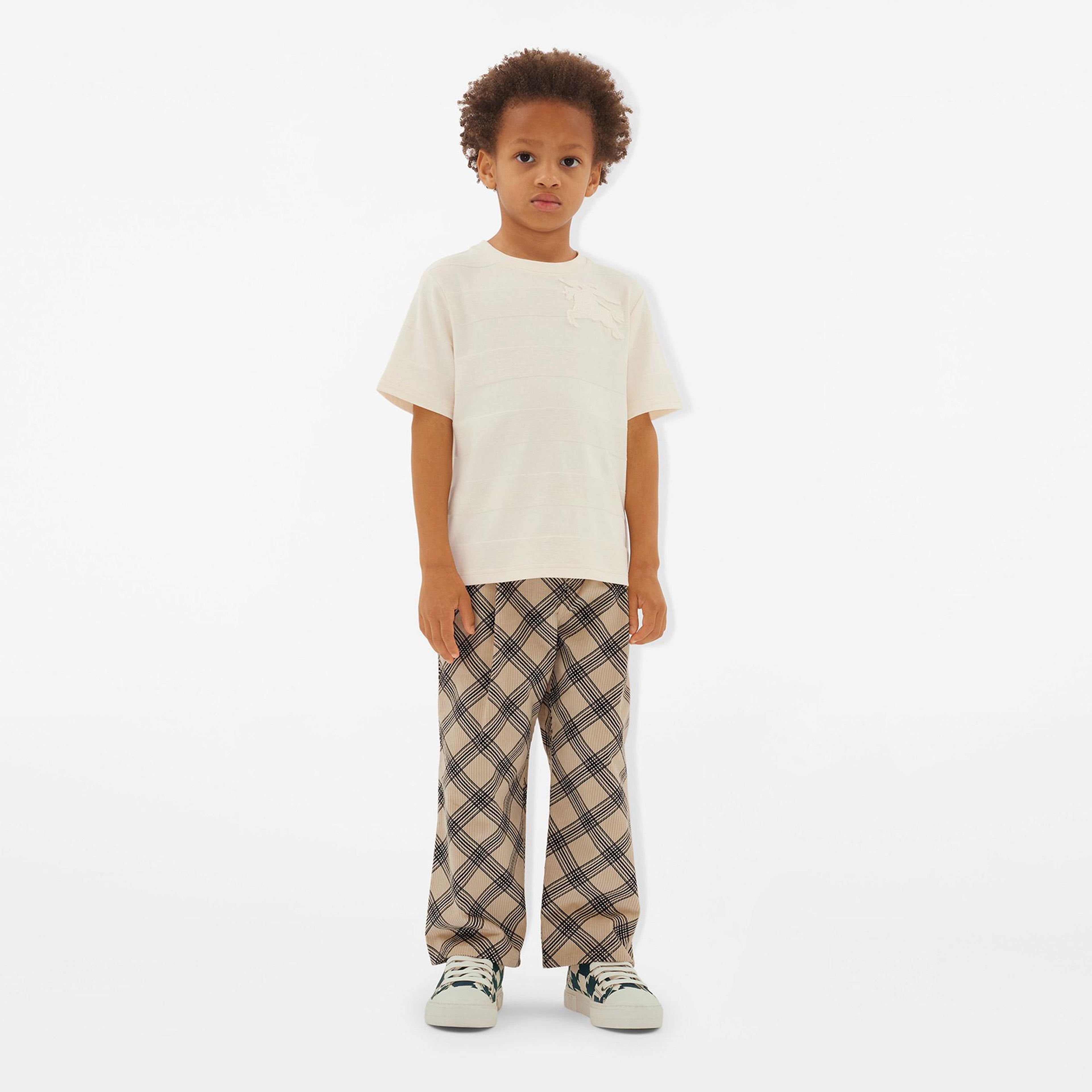 Burberry Çocuk Beyaz T-Shirt