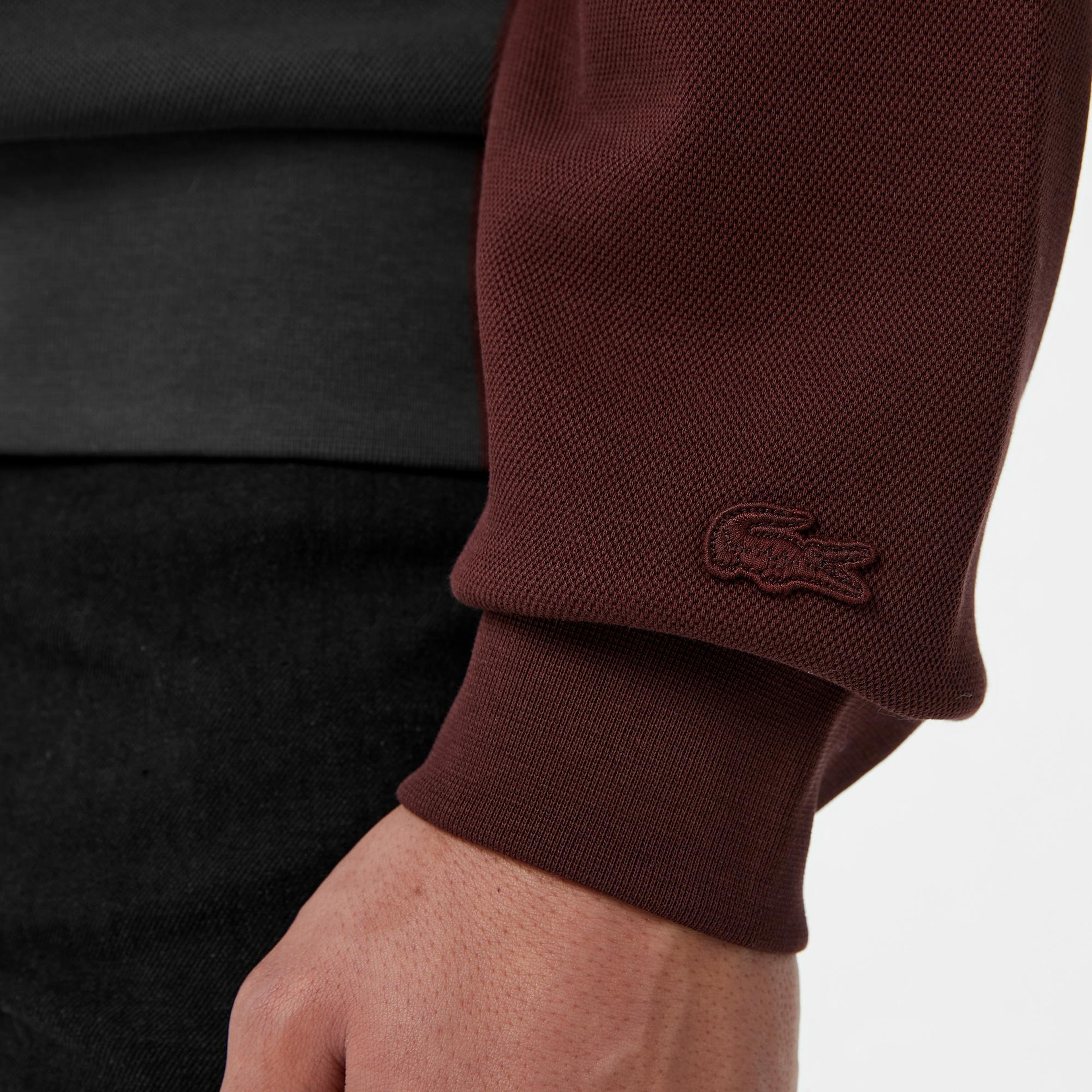 Erkek Classic Fit Bisiklet Yaka Bordo Sweatshirt