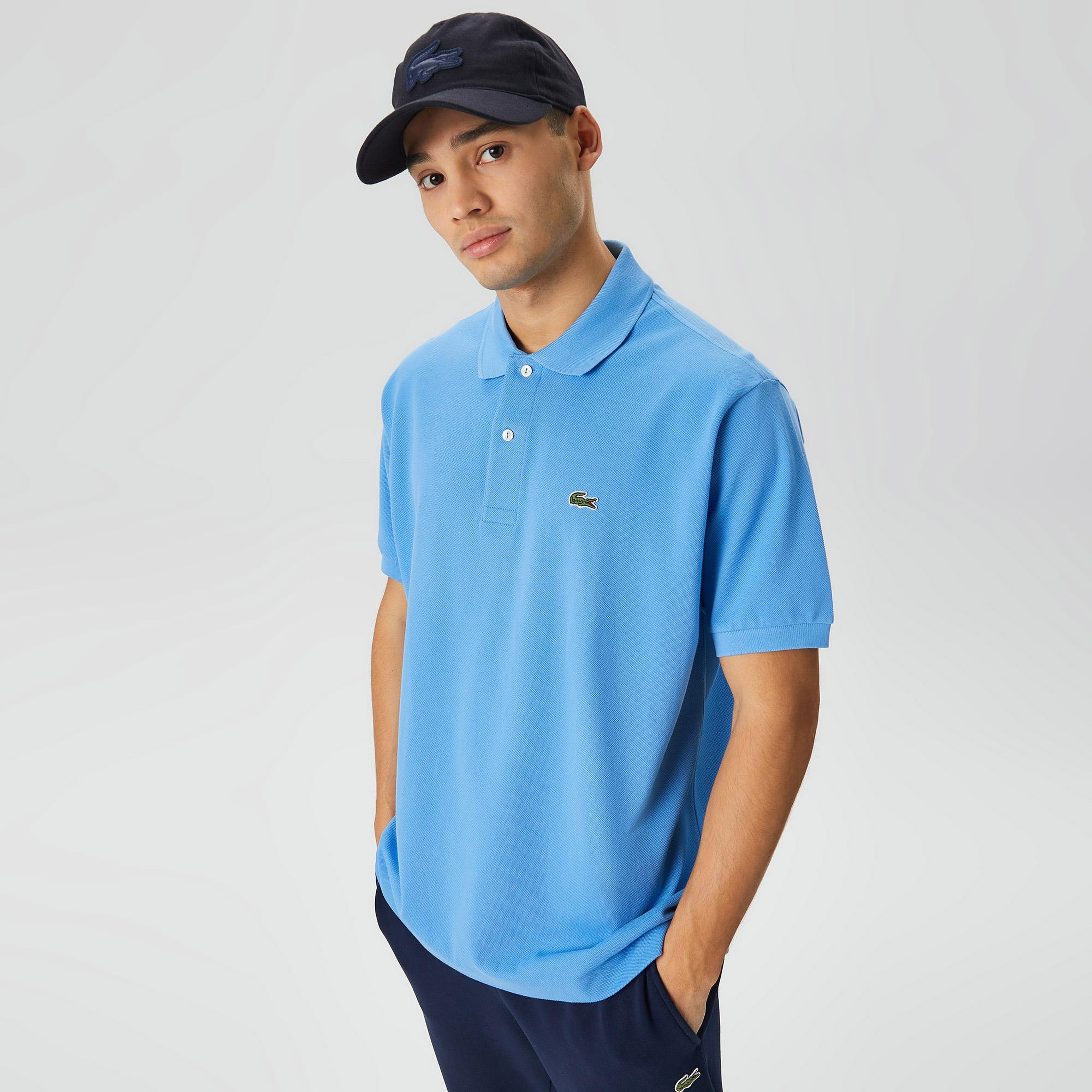 L.12.12 Erkek Classic Fit Mavi Polo