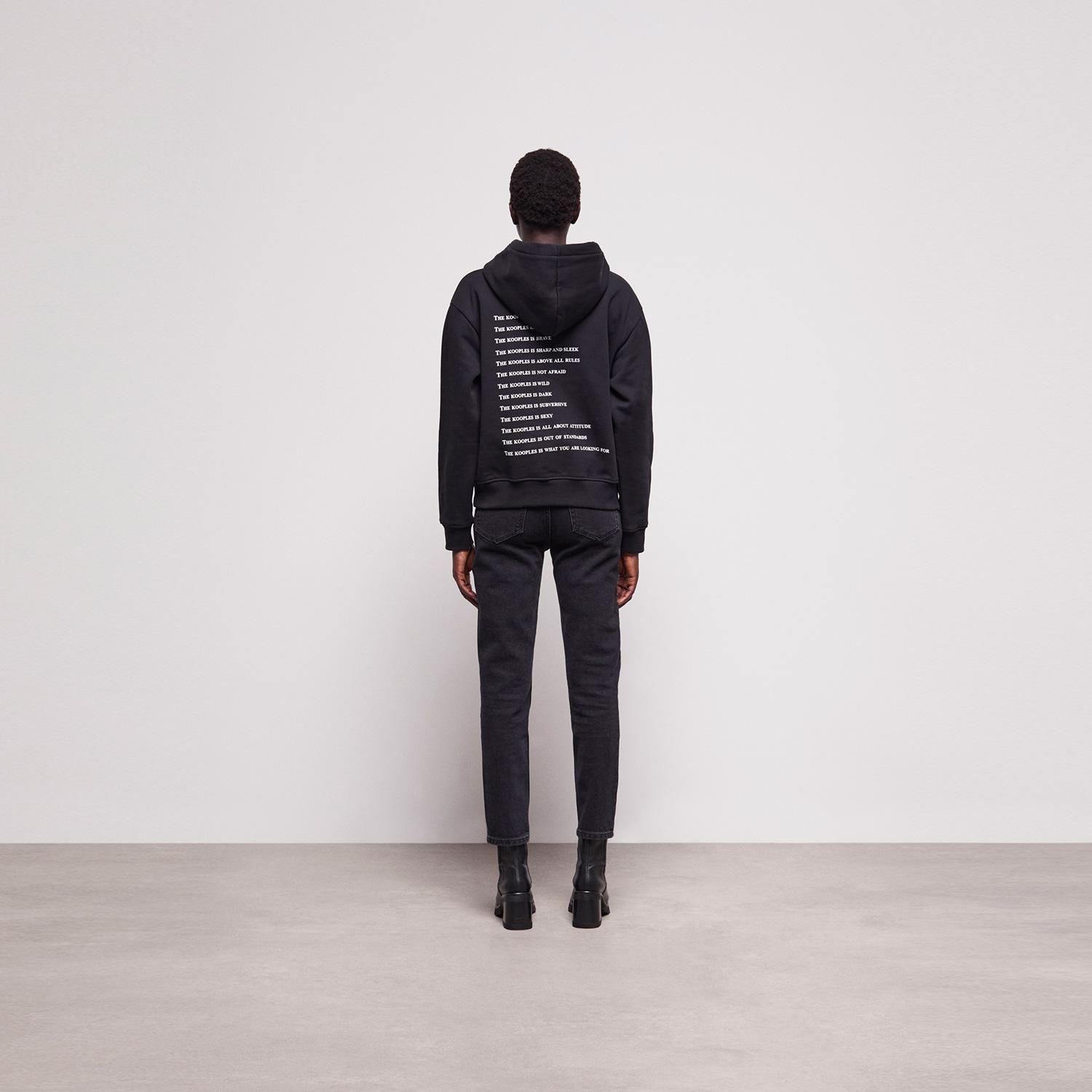 The Kooples Kadın Siyah Sweatshirt
