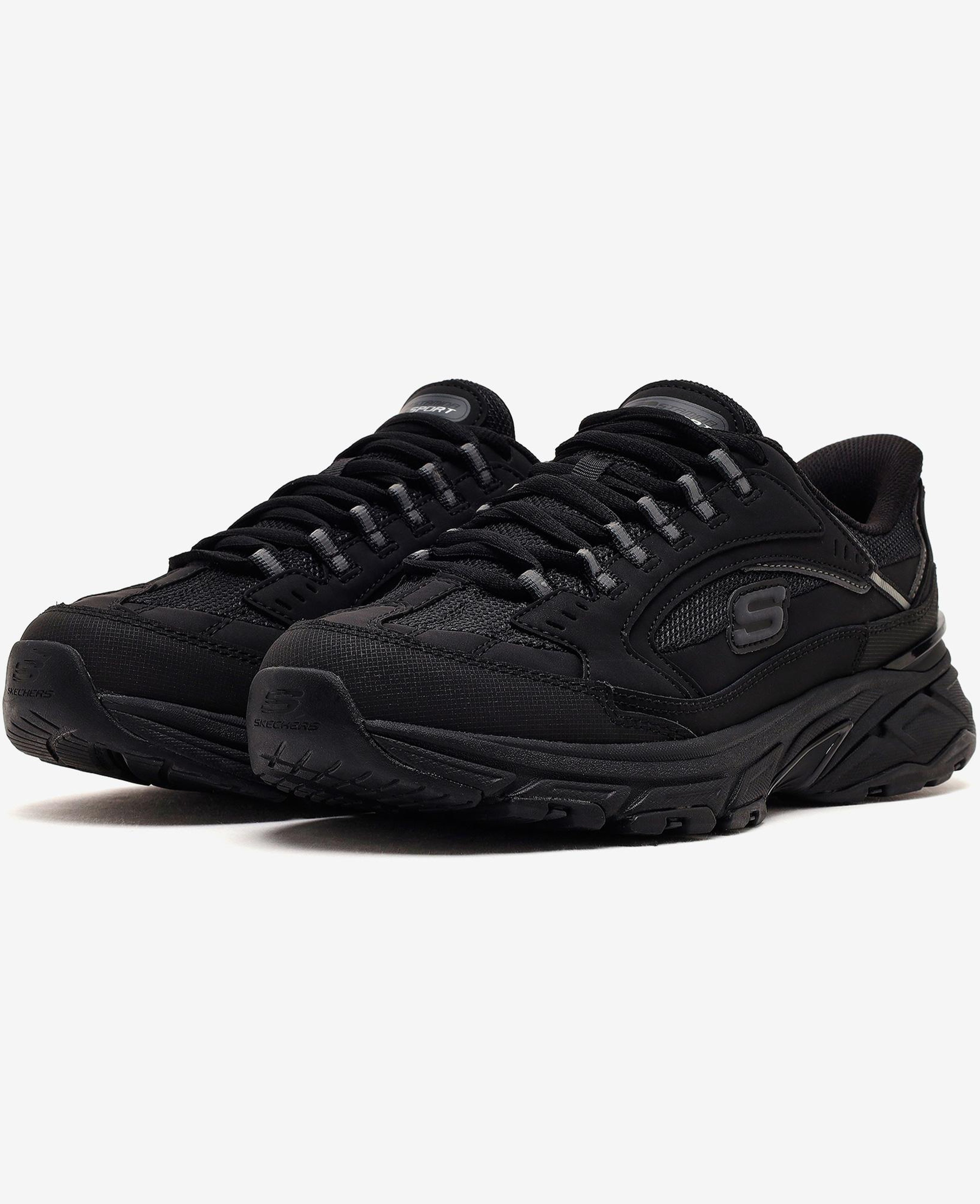 Skechers Stamina Sport Erkek Siyah Sneaker