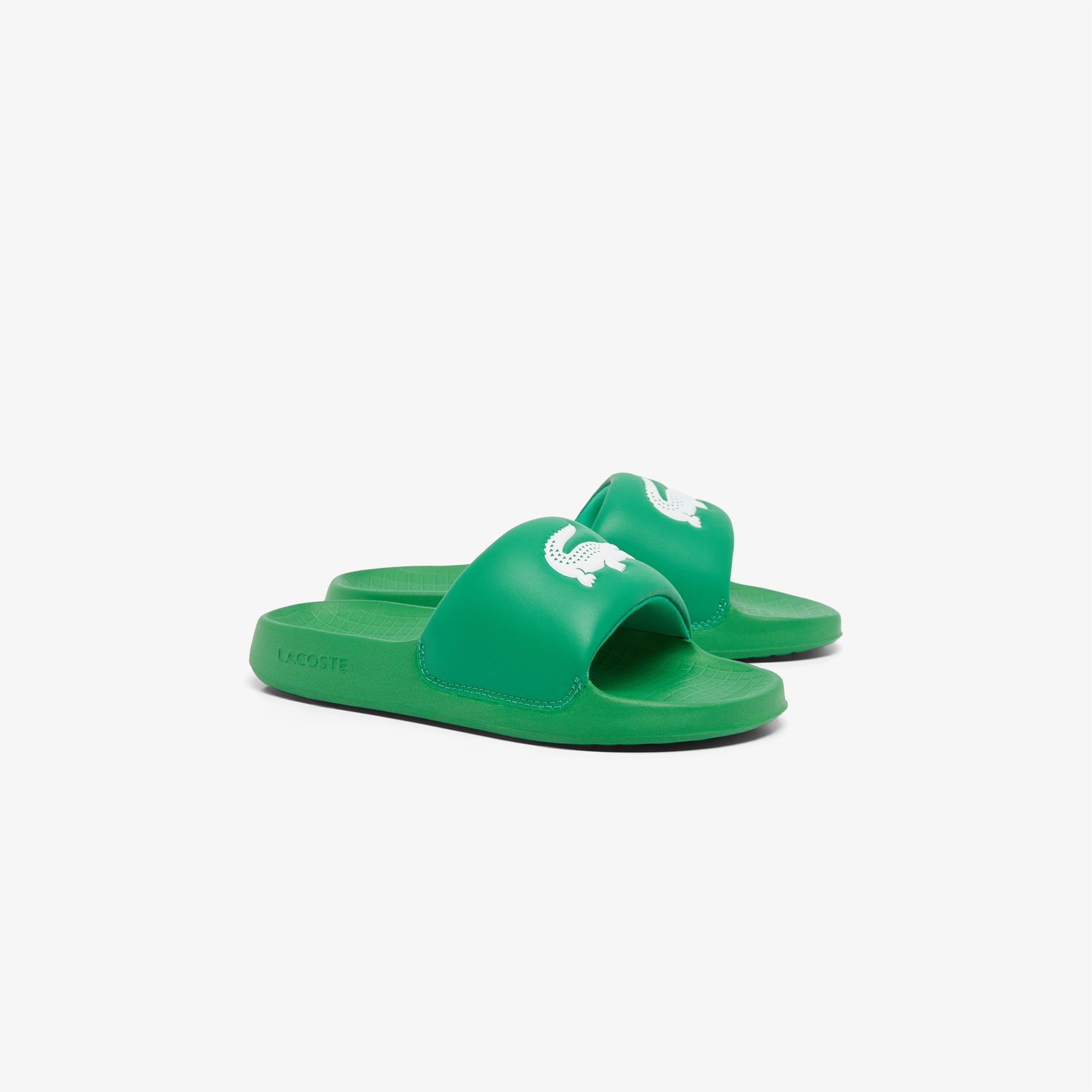 Lacoste Serve Slide 1.0 Çocuk Yeşil Terlik