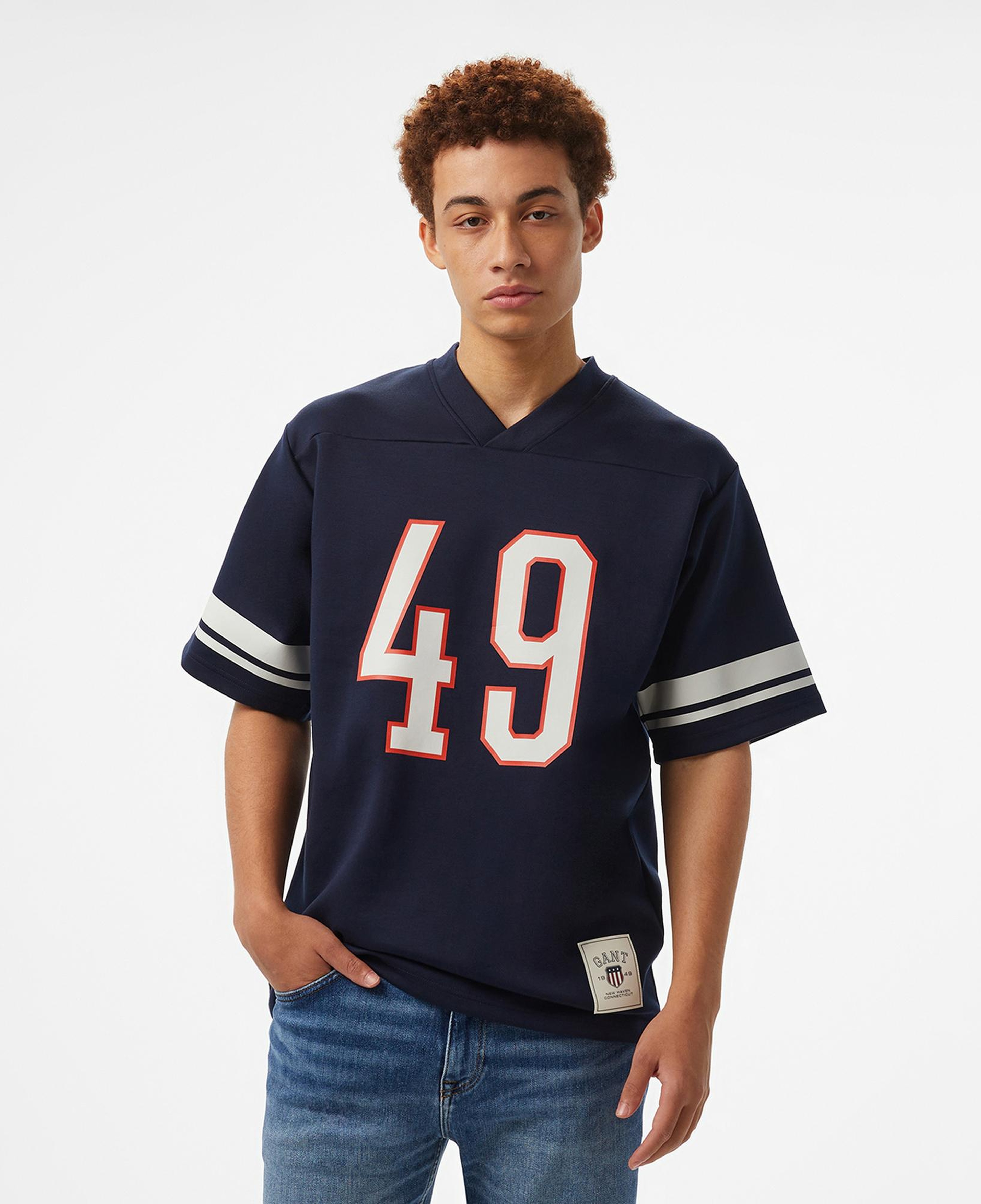 GANT Erkek Lacivert Oversize Fit T-Shirt
