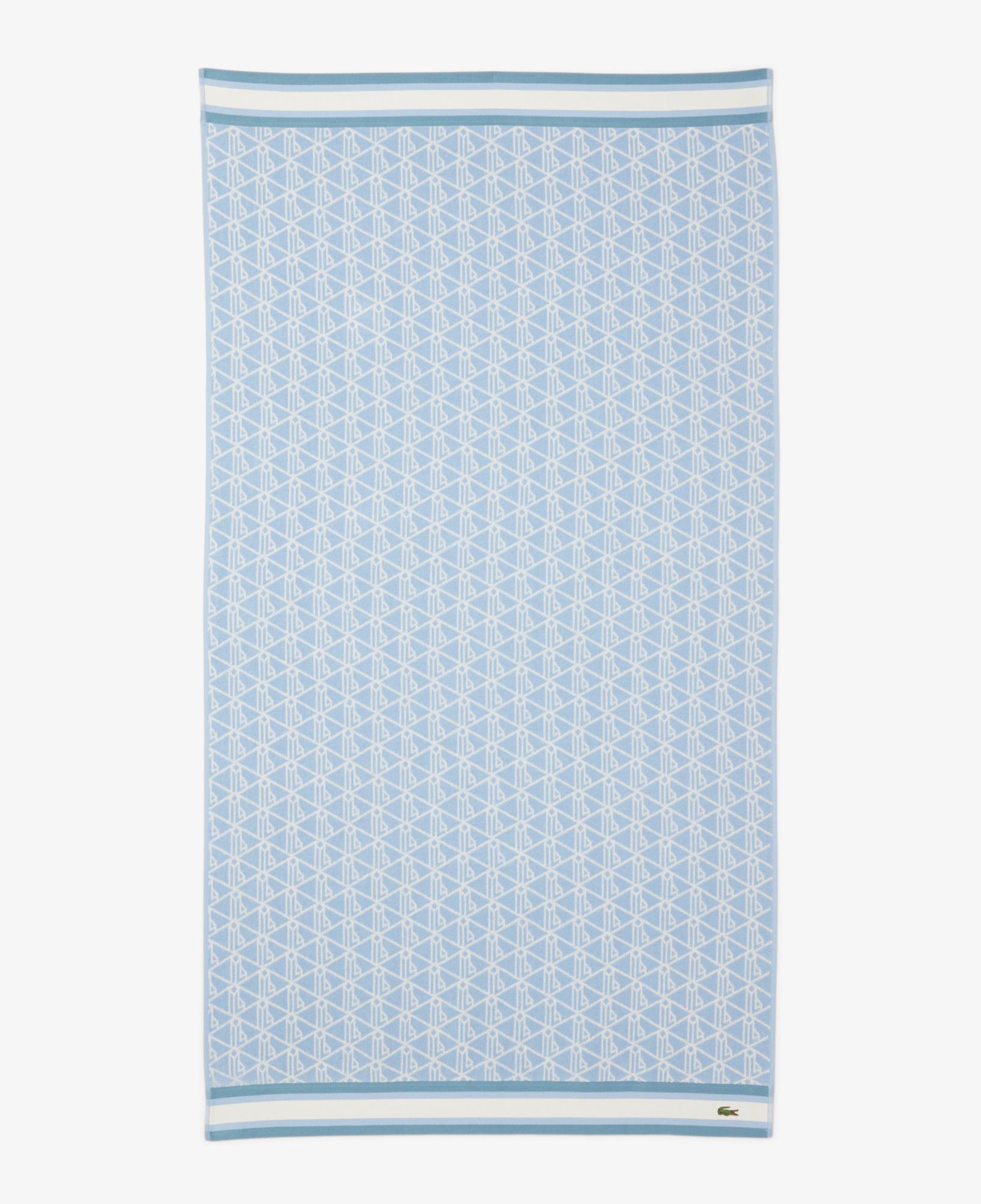 Unisex Monogram Mavi Plaj Havlusu