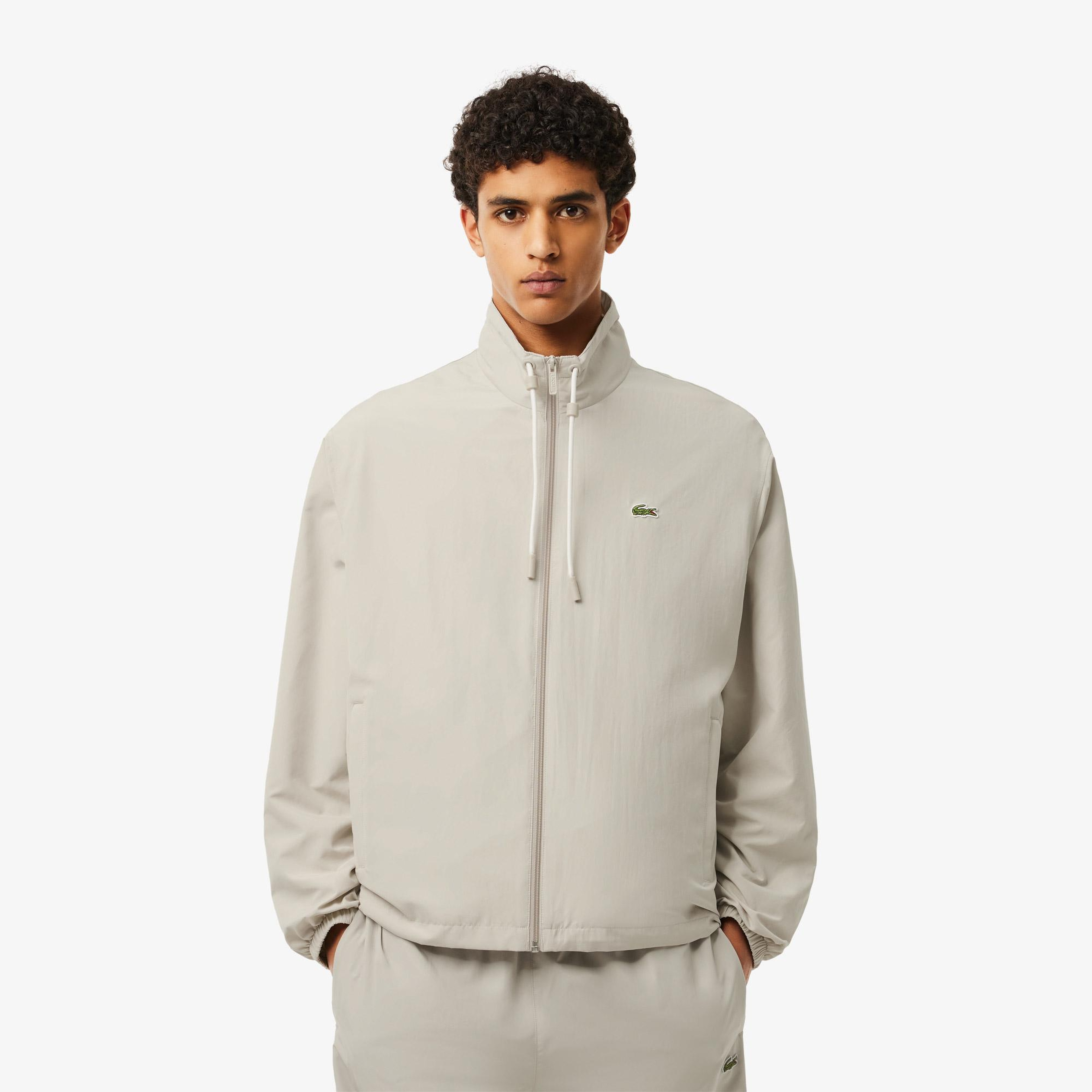 Lacoste Classic Erkek Kapüşonlu Gri Mont