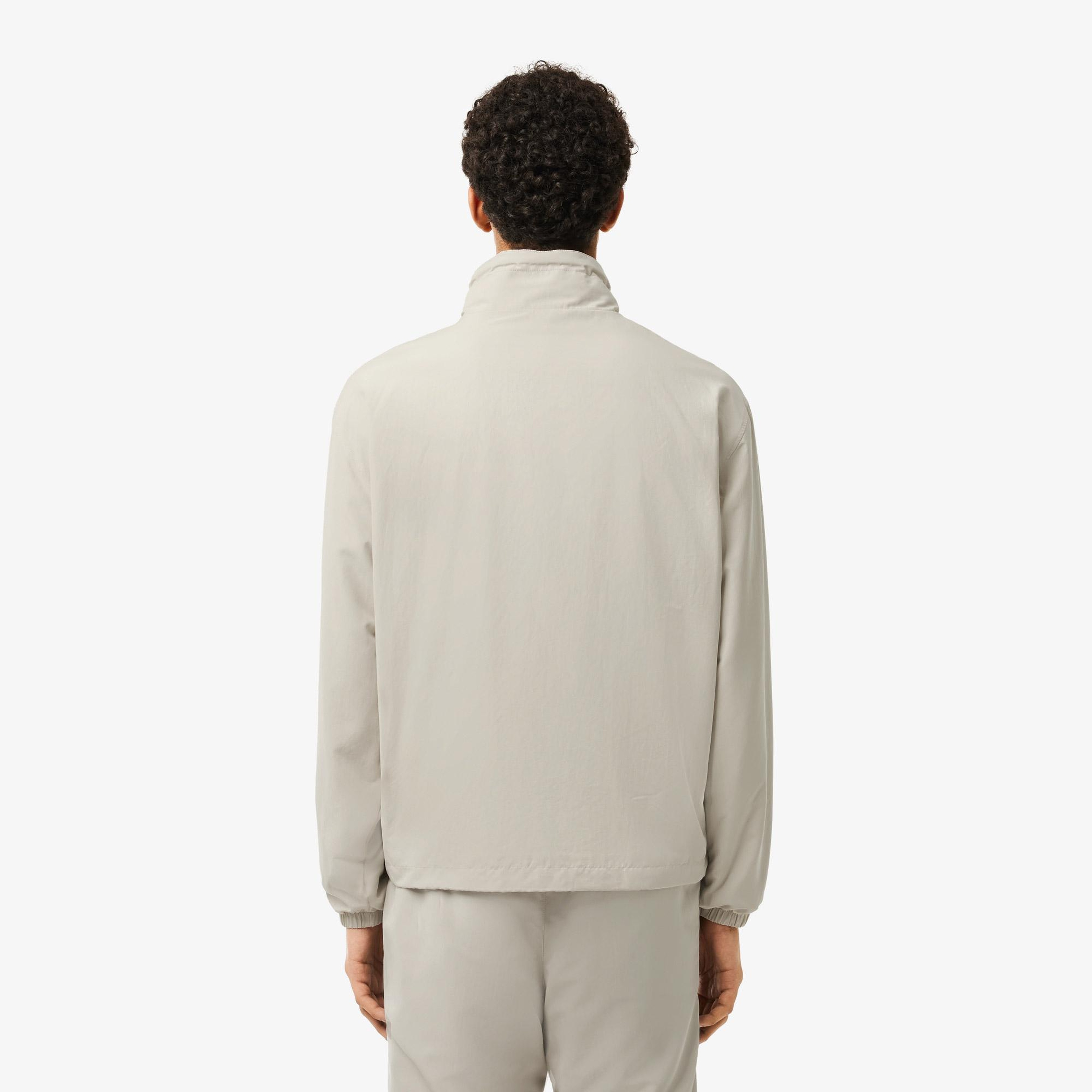 Lacoste Classic Erkek Kapüşonlu Gri Mont