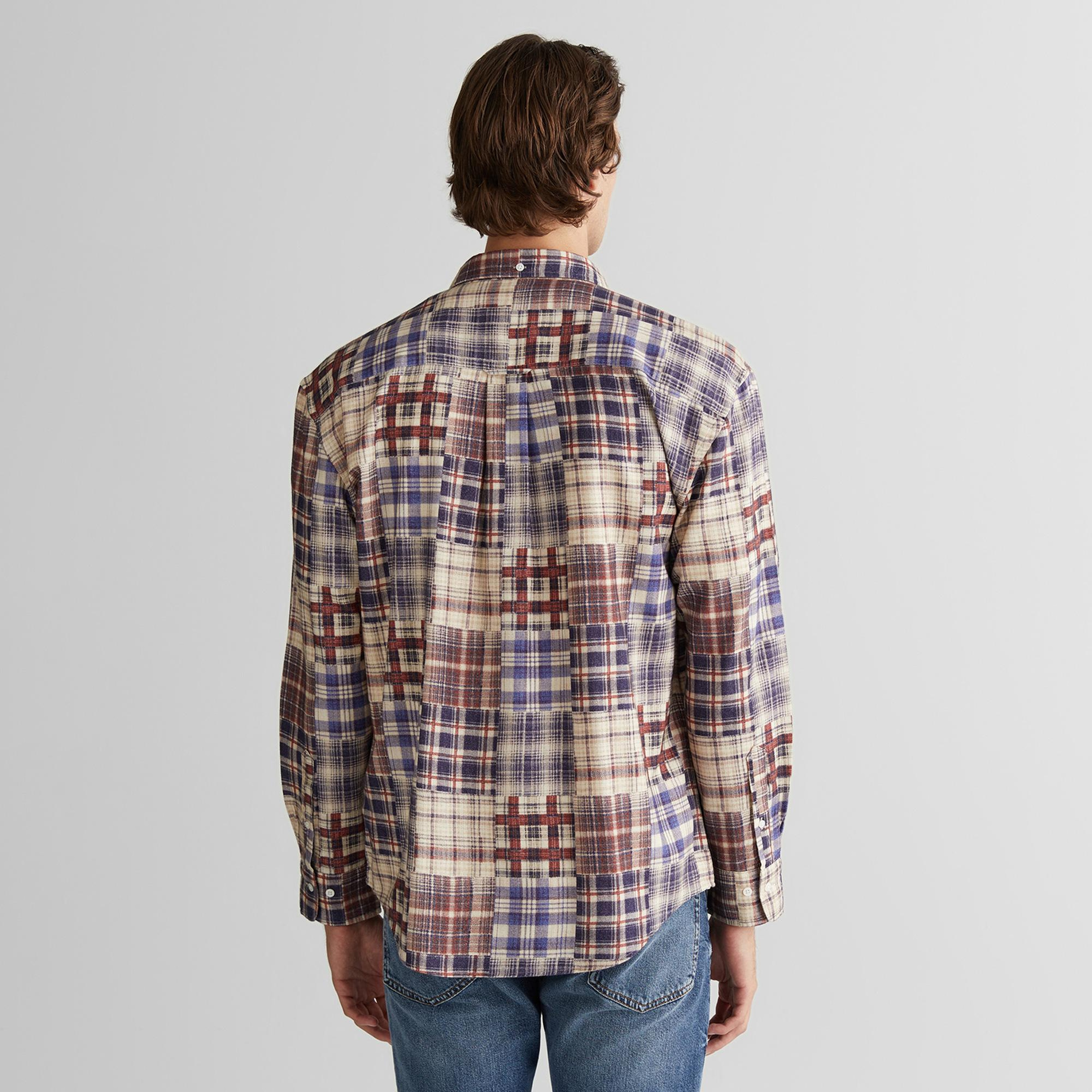 GANT Erkek Bordo Relaxed Fit  Gömlek