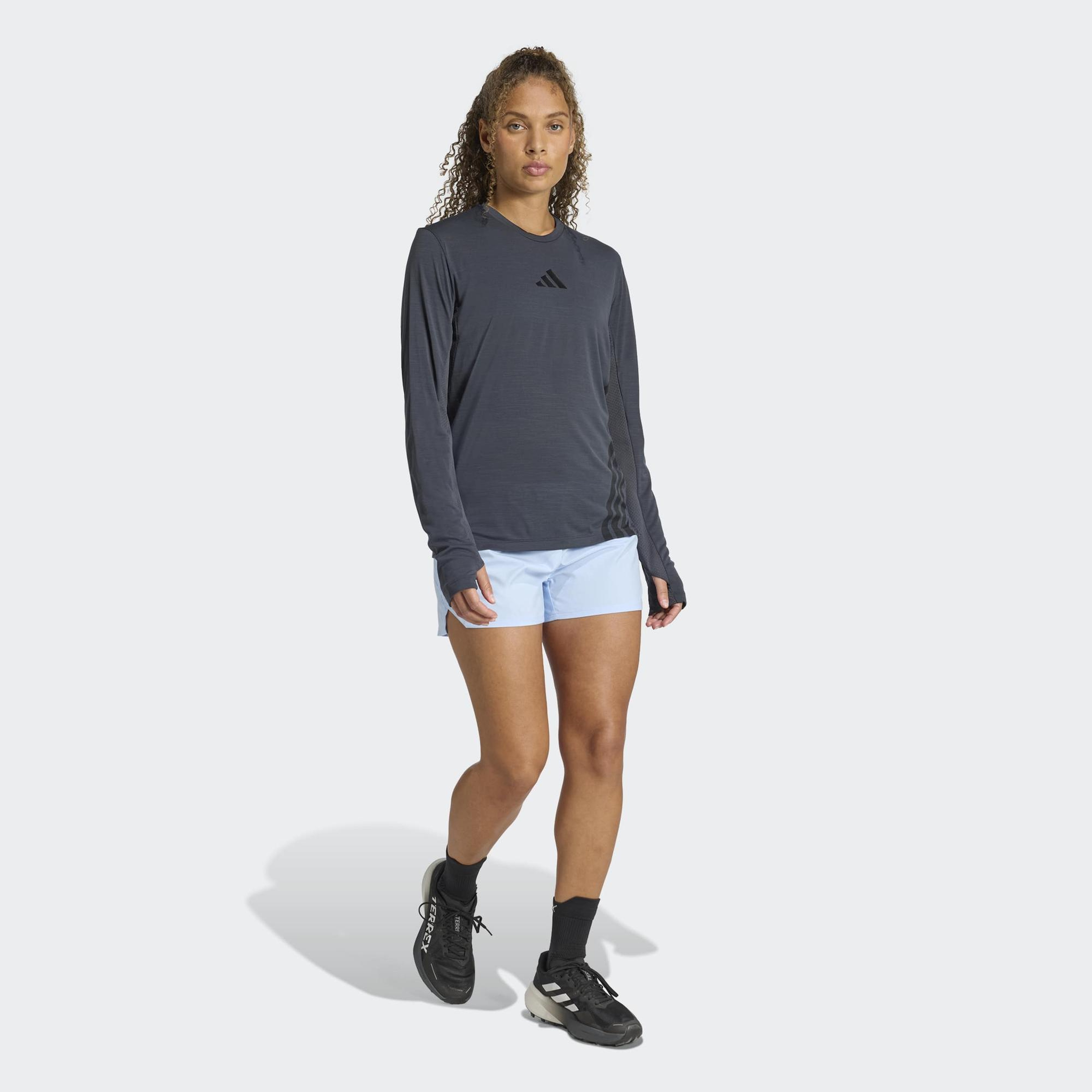 adidas Terrex Xperior Climacool+ Kadın Gri Koşu T-Shirt