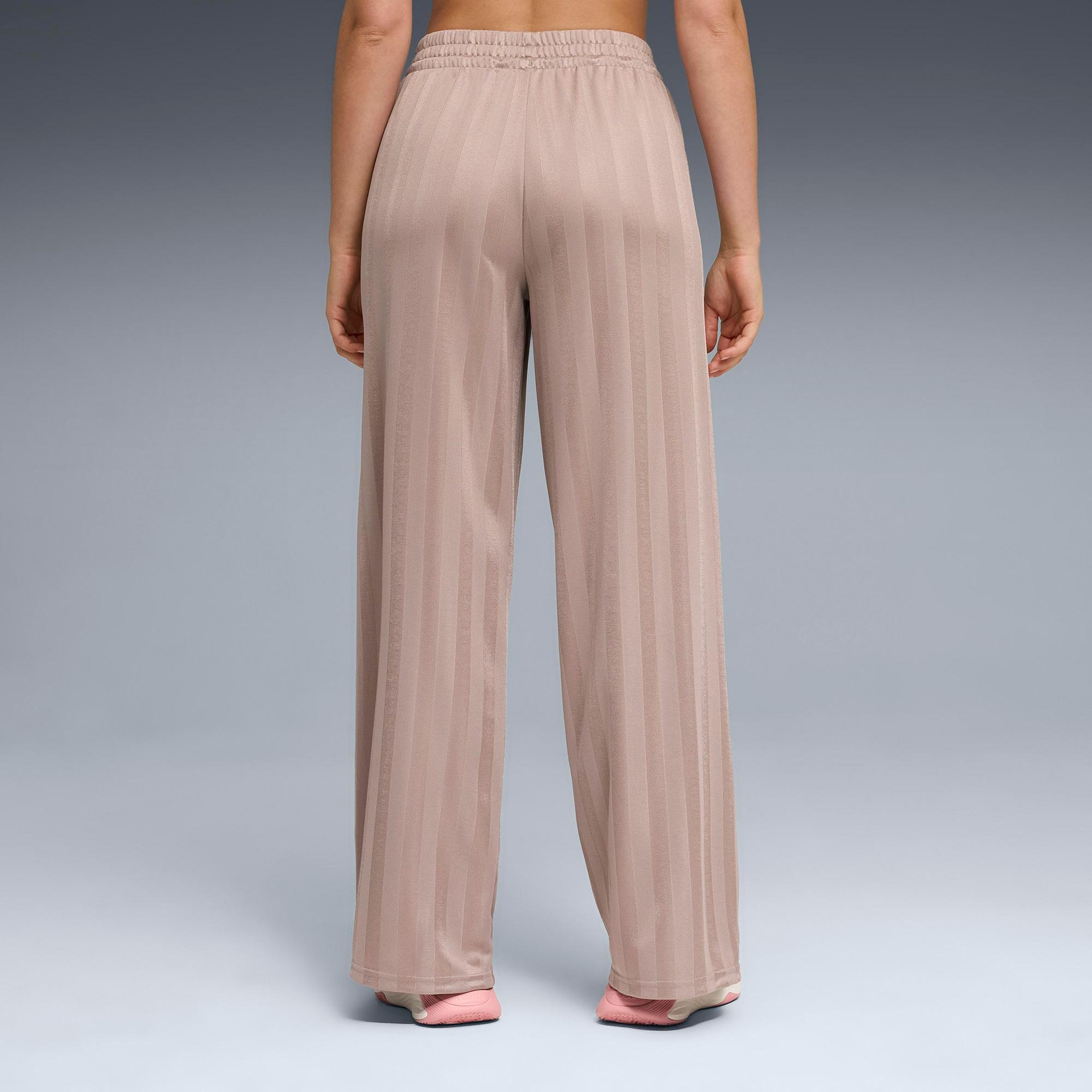 Puma P League Wide Leg Kadın Krem Antrenman Eşofman Altı