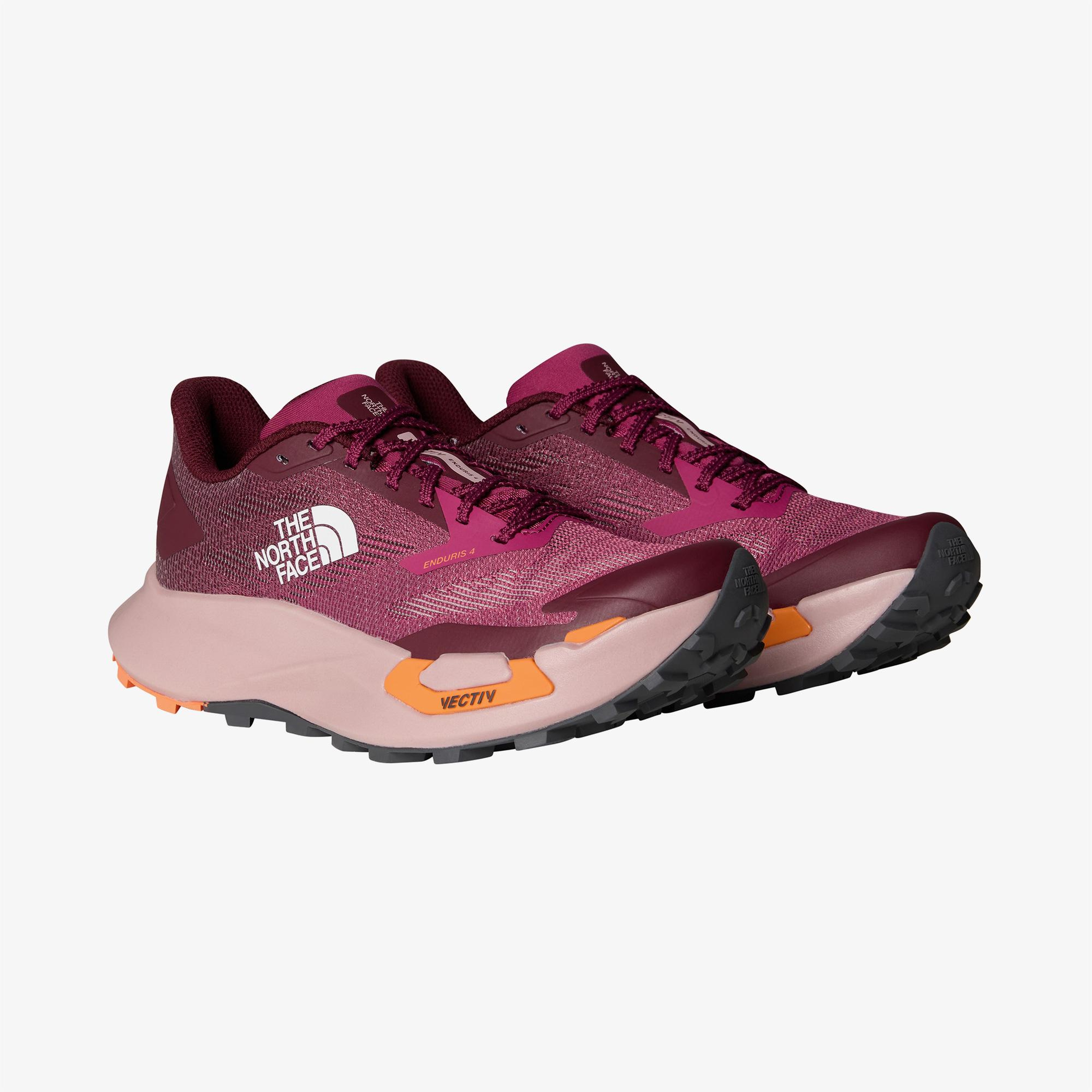 The North Face Vectiv Enduris 4 Kadın Bordo Koşu Ayakkabısı