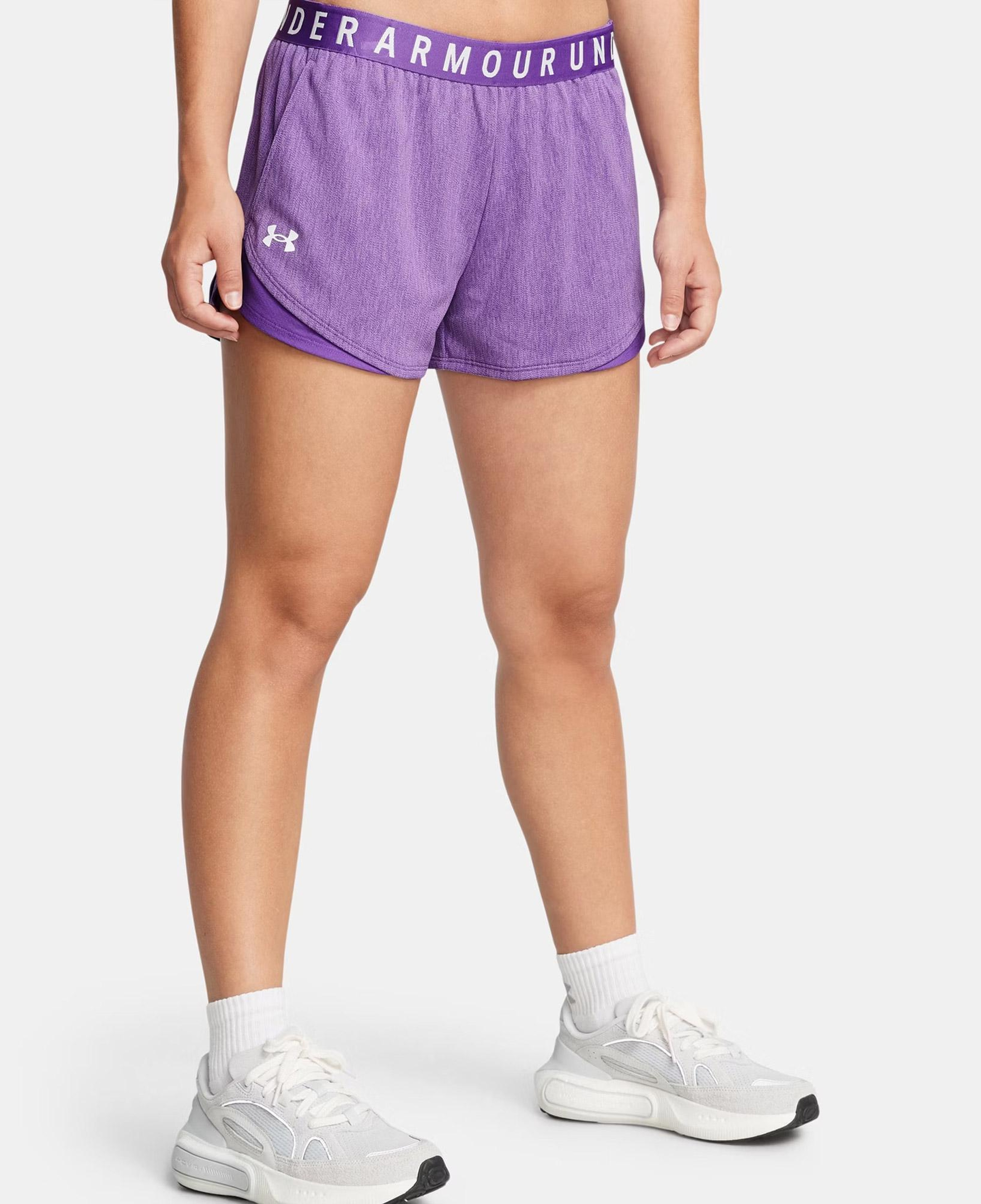 Under Armour Play Twist 3.0 Kadın Mor Antrenman Şortu