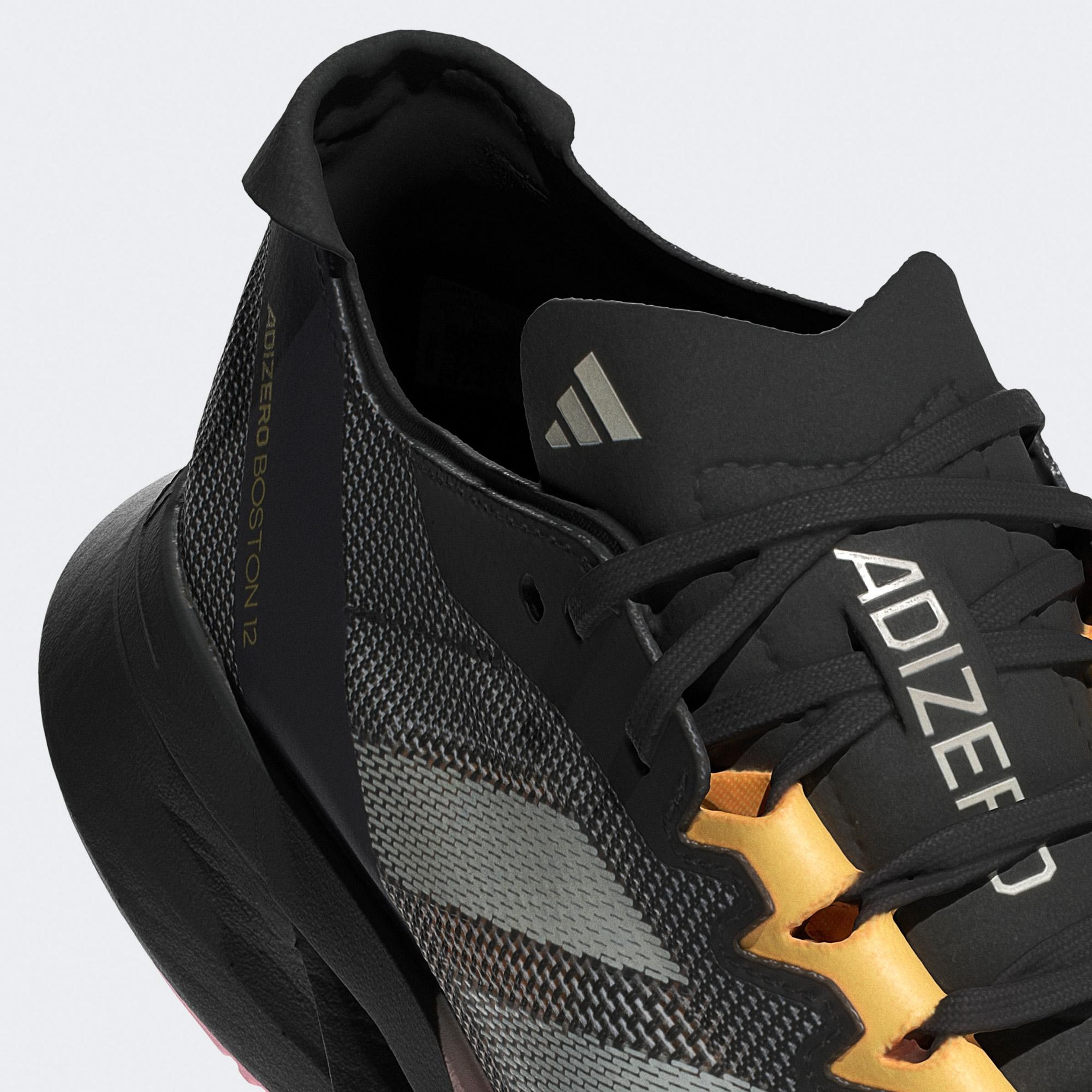 adidas Adizero Boston 12 Kadın Siyah Koşu Ayakkabısı