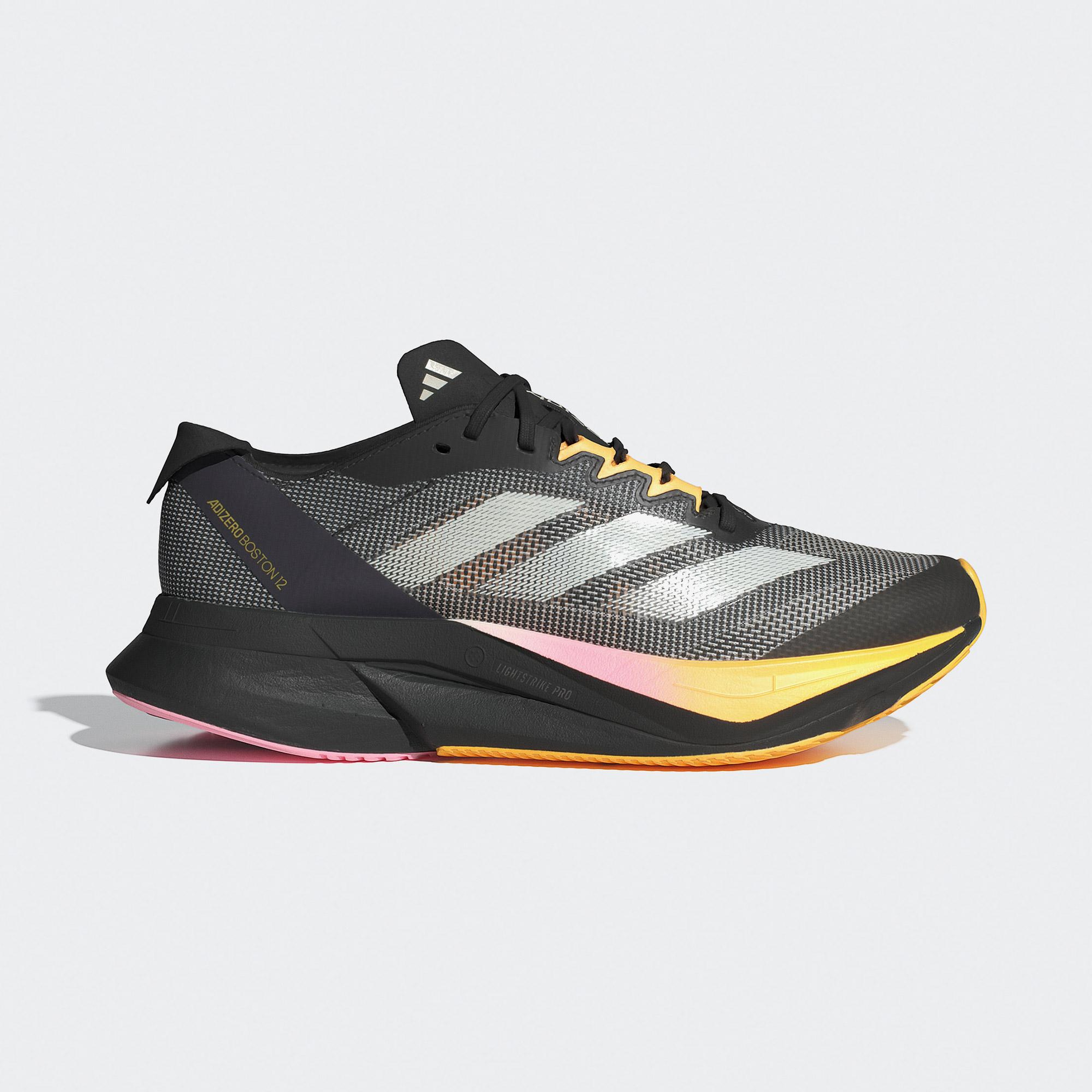 adidas Adizero Boston 12 Kadın Siyah Koşu Ayakkabısı