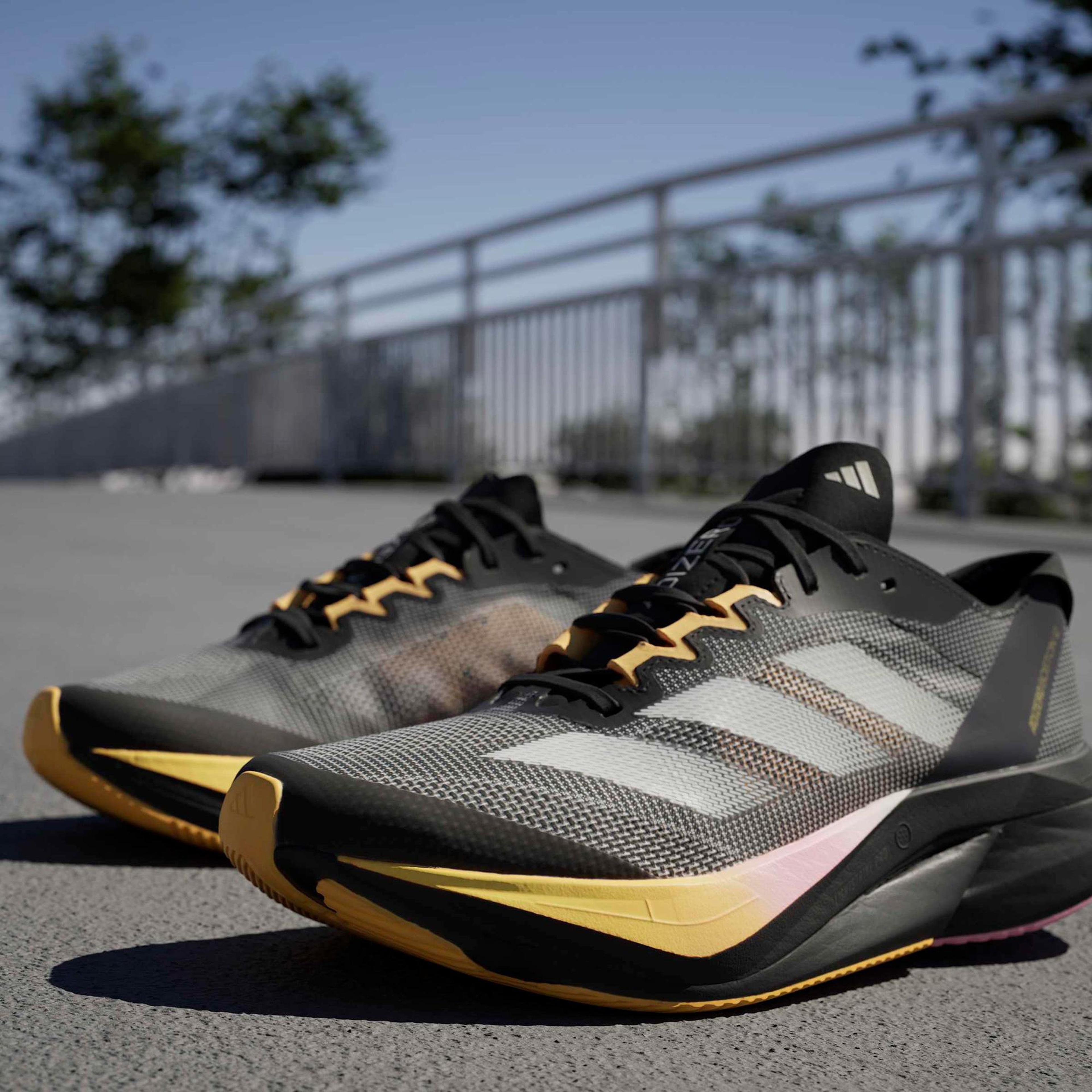 adidas Adizero Boston 12 Kadın Siyah Koşu Ayakkabısı