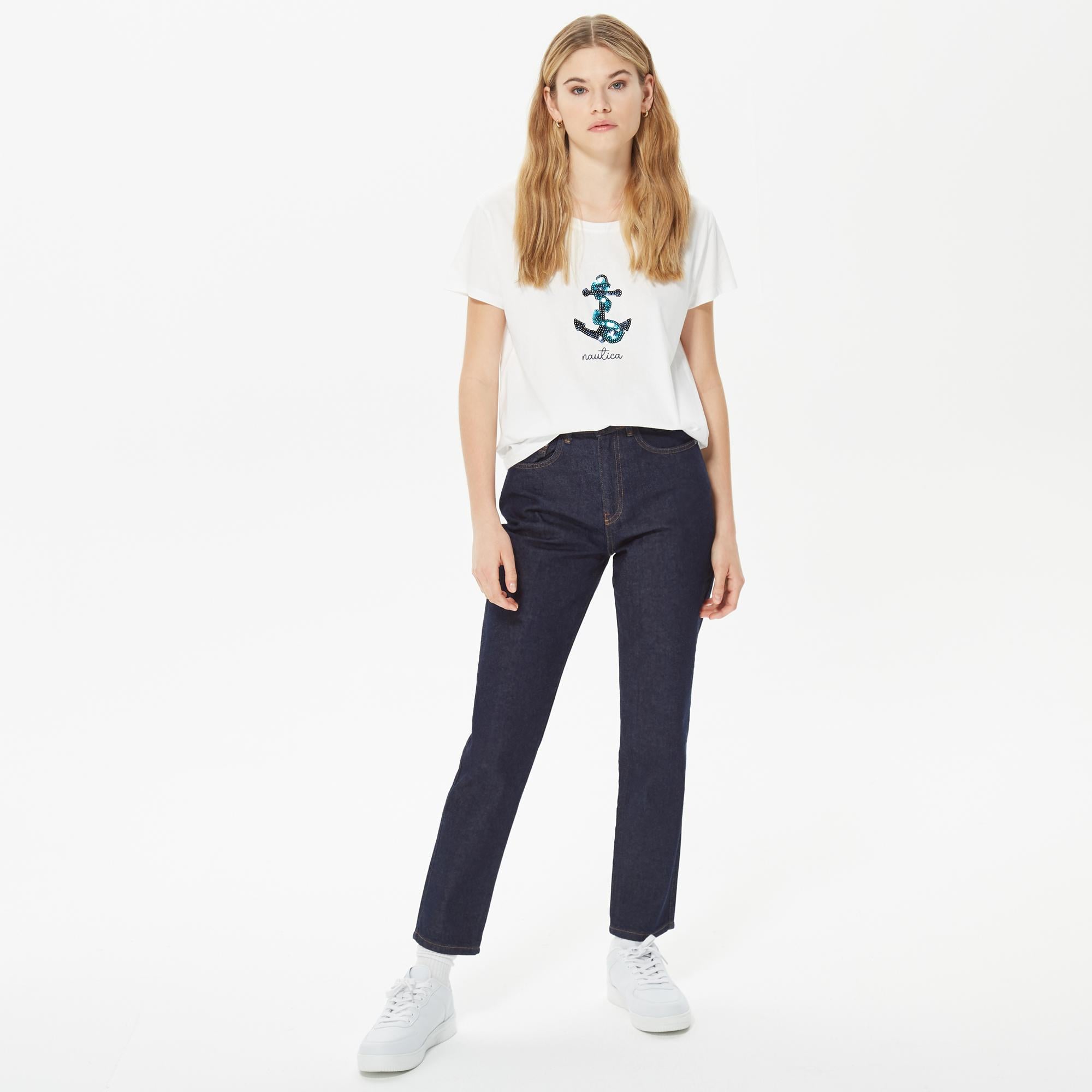 Nautica Kadın Lacivert Denim Pantolon