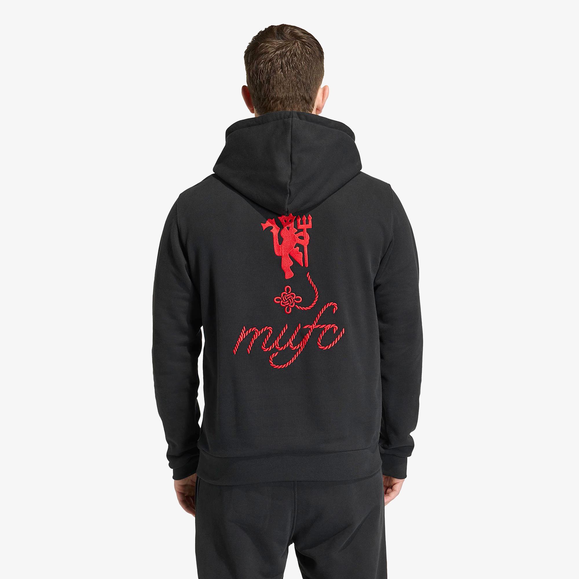 adidas Manchester United FC Erkek Siyah Sweatshirt