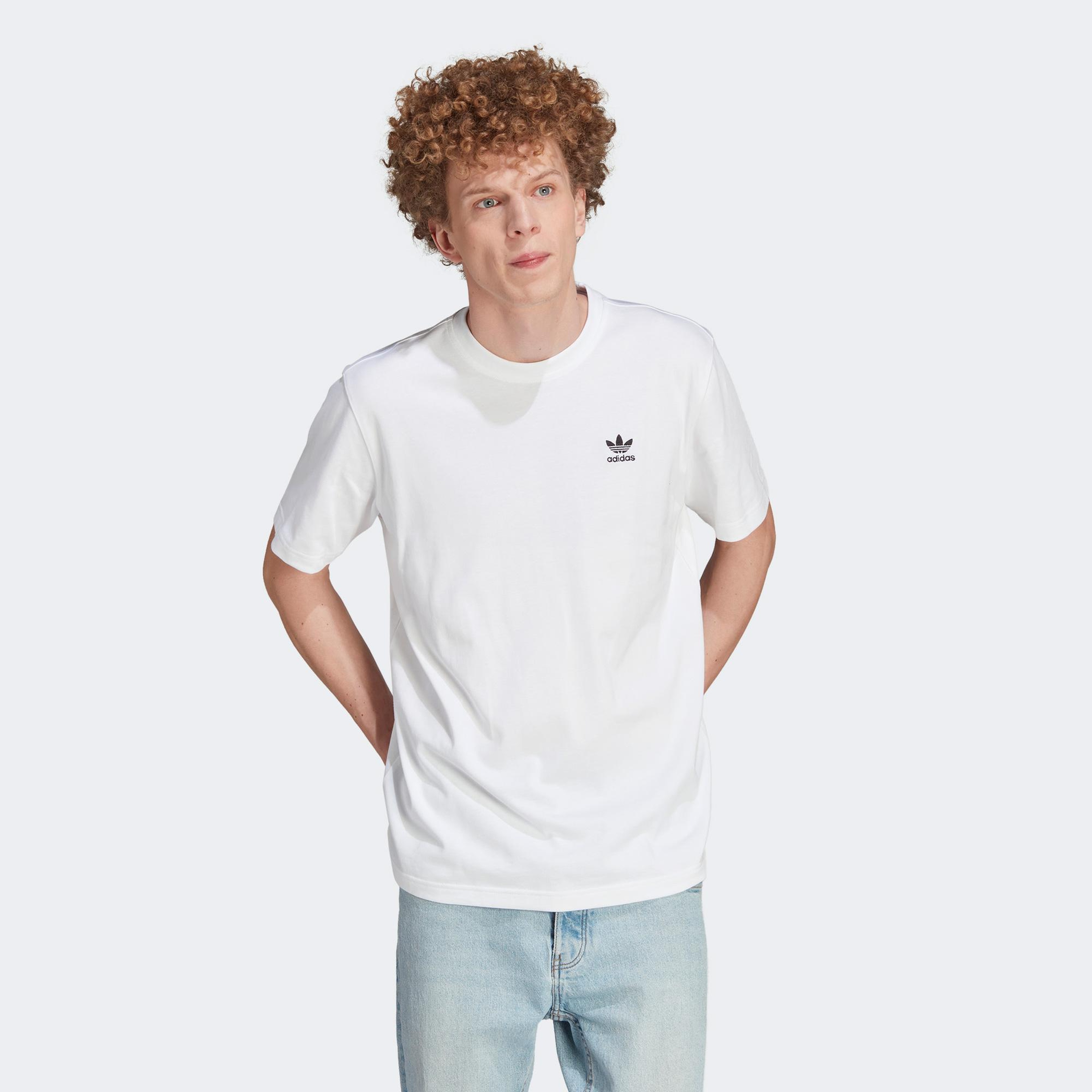 adidas B+F Trefoil Erkek Beyaz Günlük T-Shirt