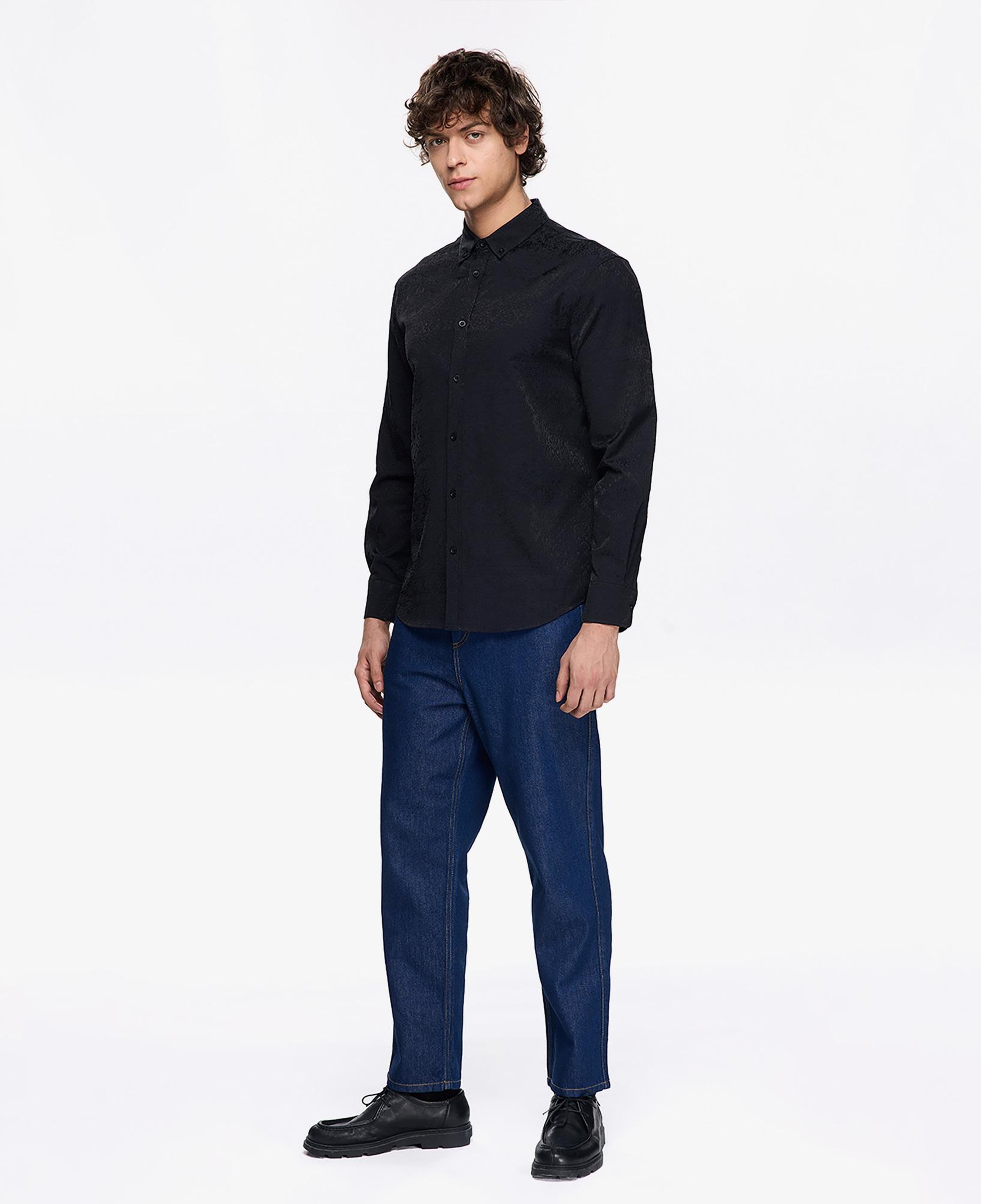 Les Benjamins Classic Unisex Siyah Gömlek