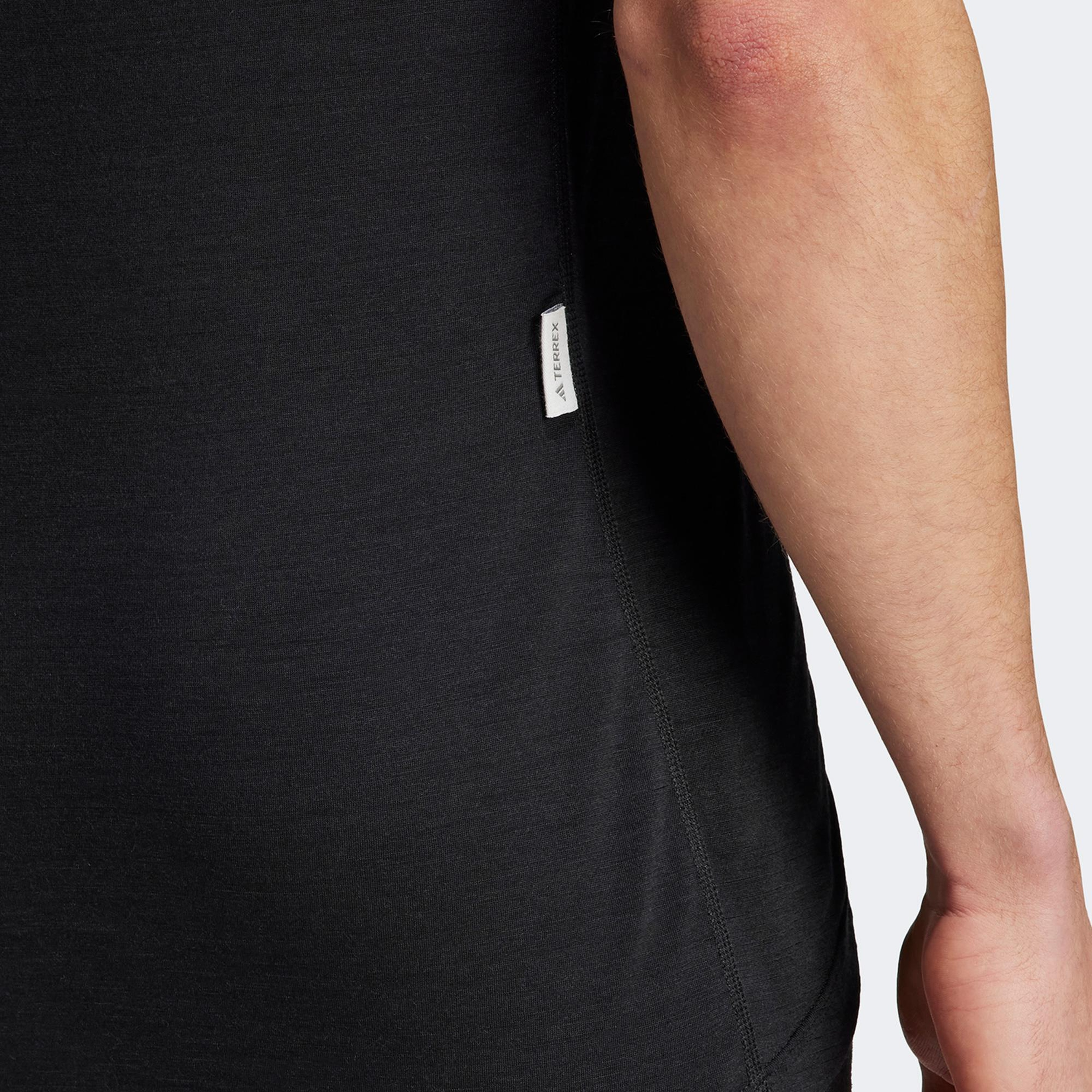 adidas Xperior Merino Erkek Siyah Antrenman T-Shirt
