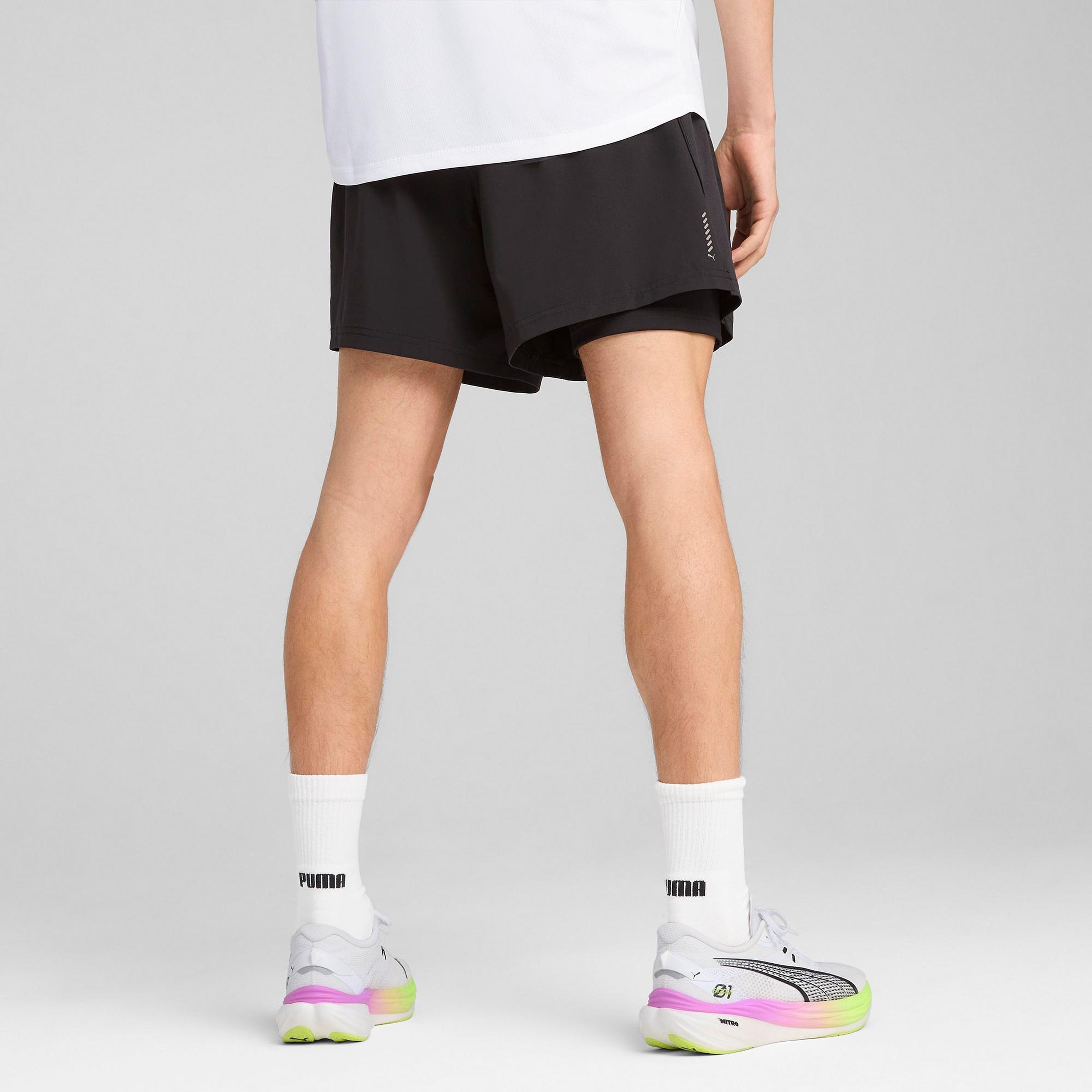 Puma Run Velocity 2in1 Erkek Siyah Koşu Şortu