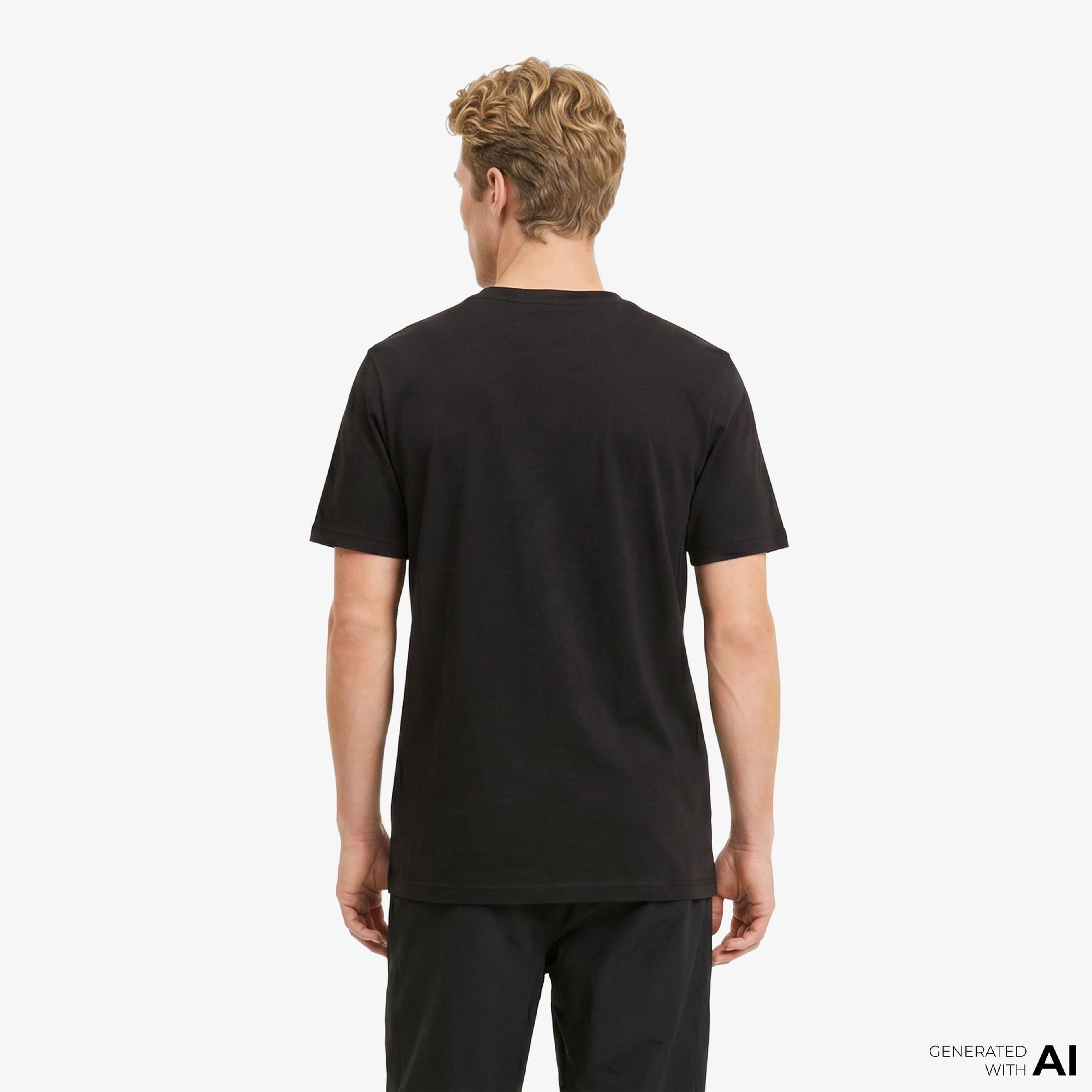 Puma Graphic 1 Erkek Siyah Antrenman T-Shirt