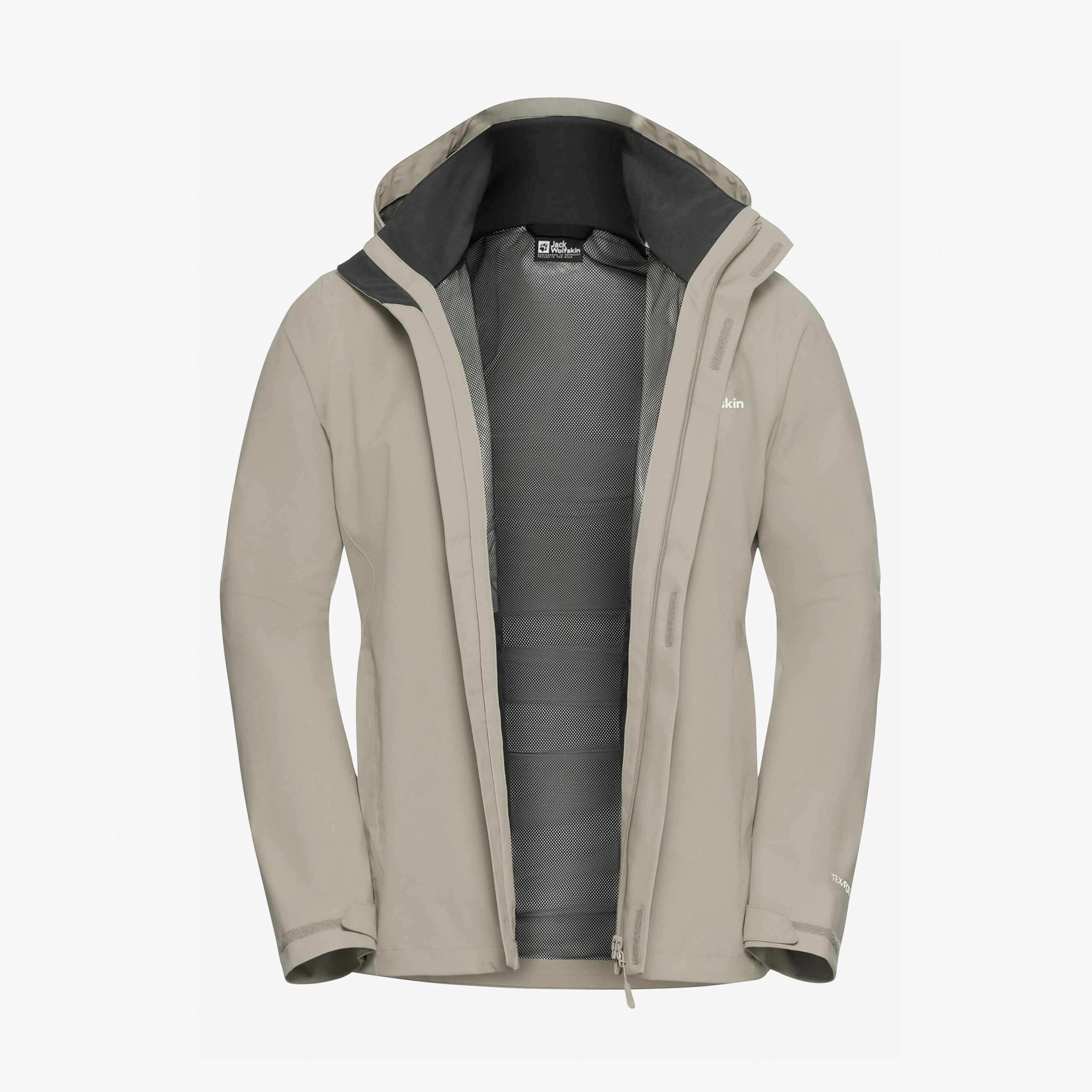 Jack Wolfskin Trailtime 2L Erkek Krem Outdoor Ceket