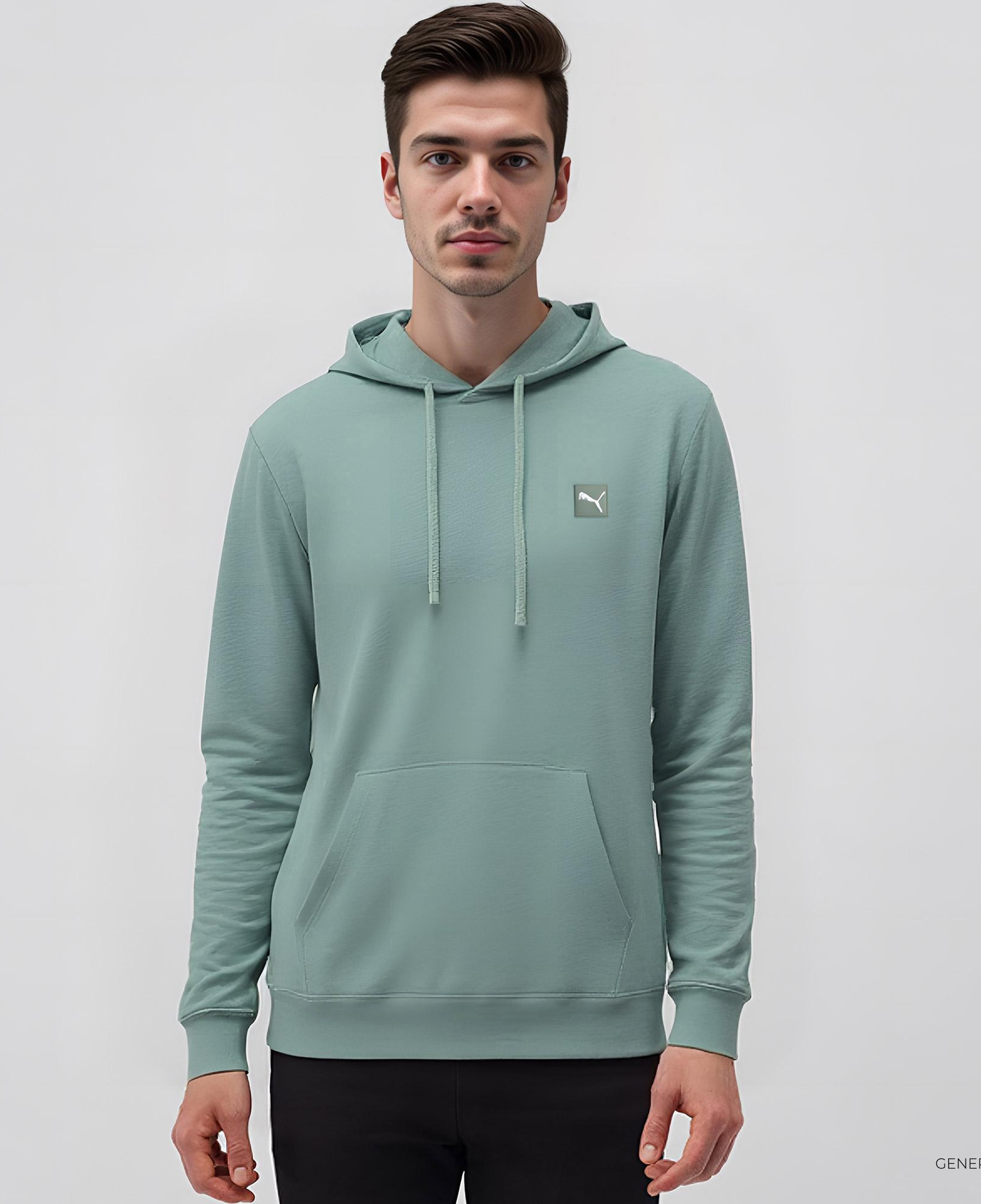 Puma Ess Elevated Tr Erkek Yeşil Sweatshirt