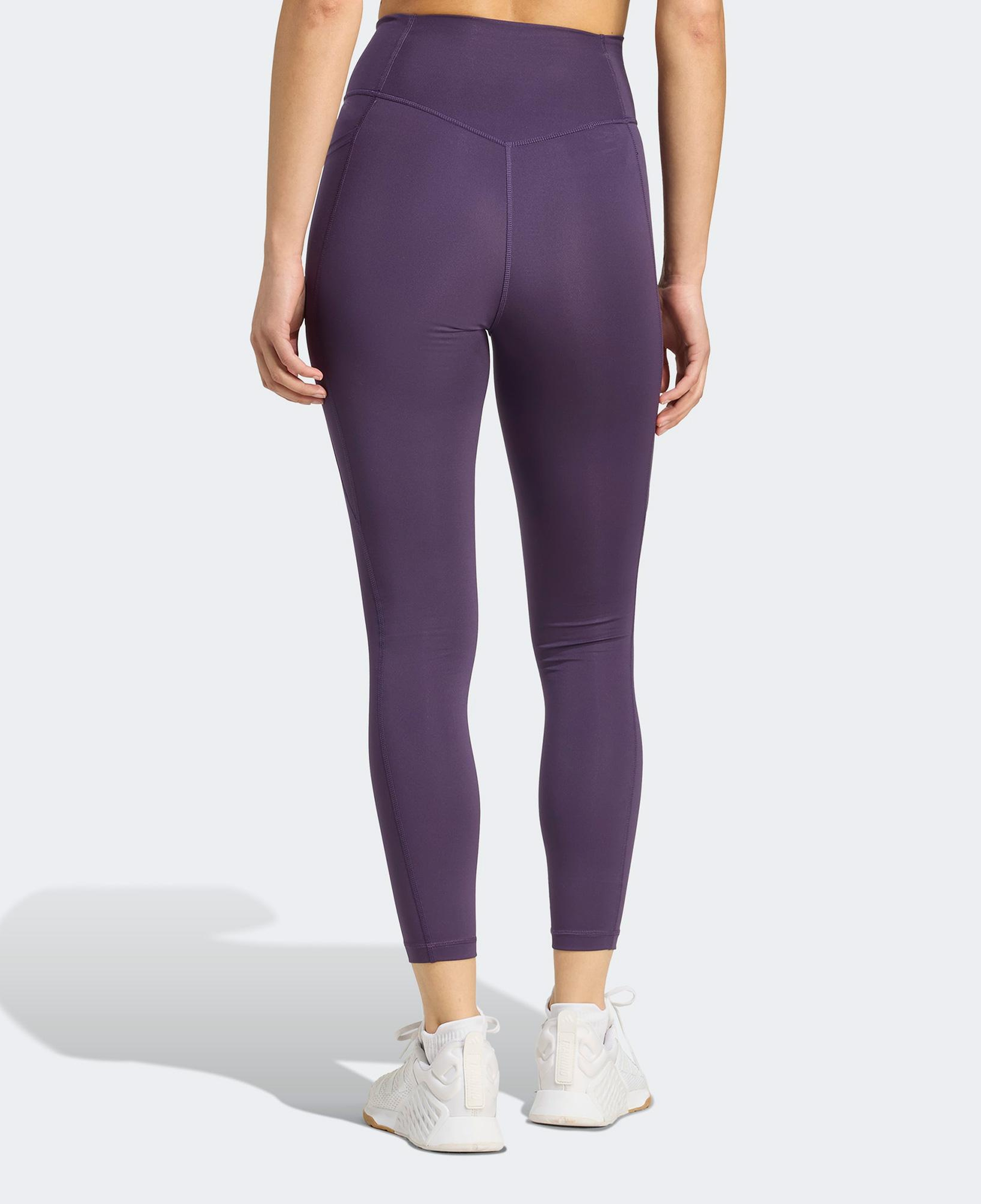 adidas Optime Essentials No Front Rise Seam 7-8 Kadın Mor Antrenman Taytı