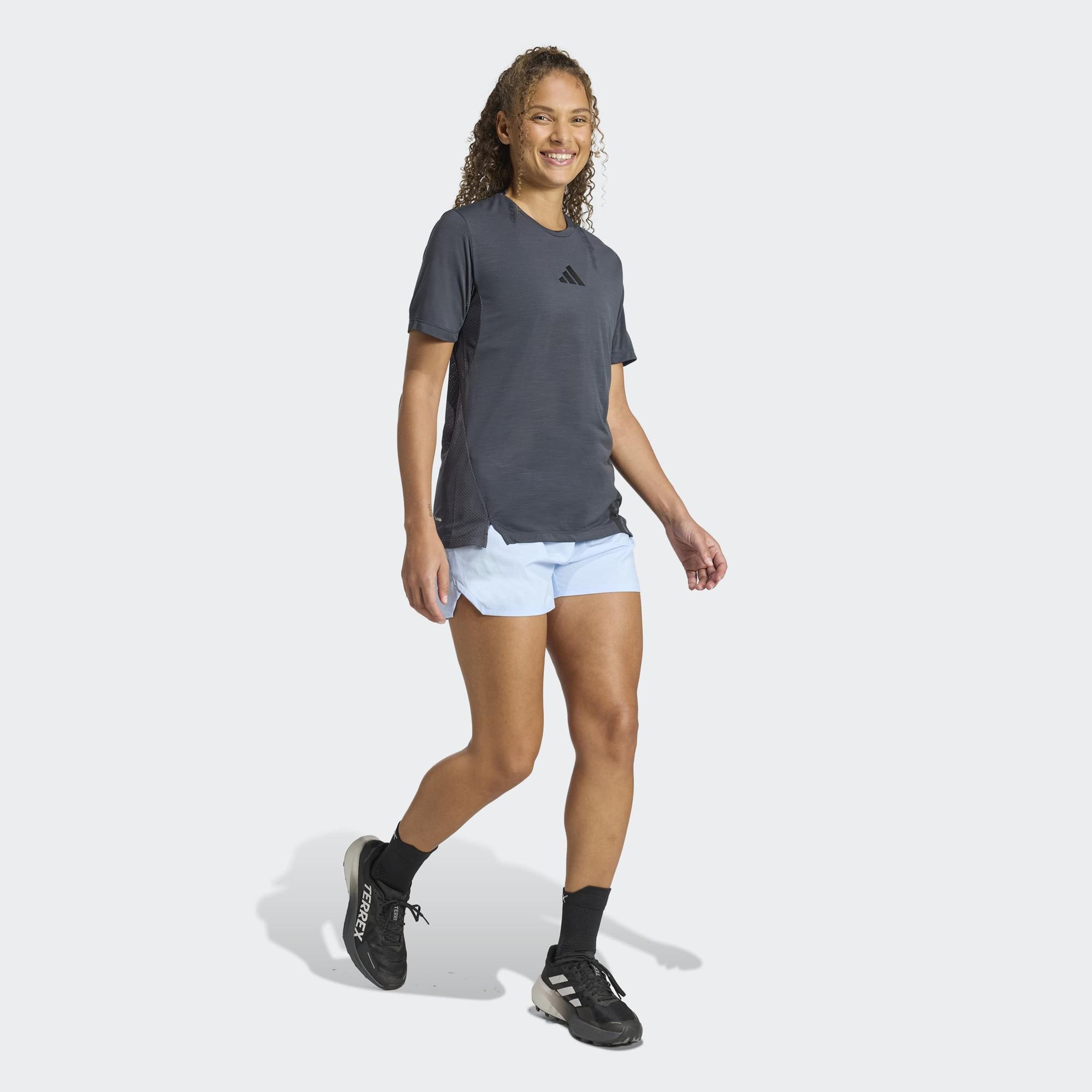 adidas Terrex Xperior Climacool+ Kadın Gri Koşu T-Shirt