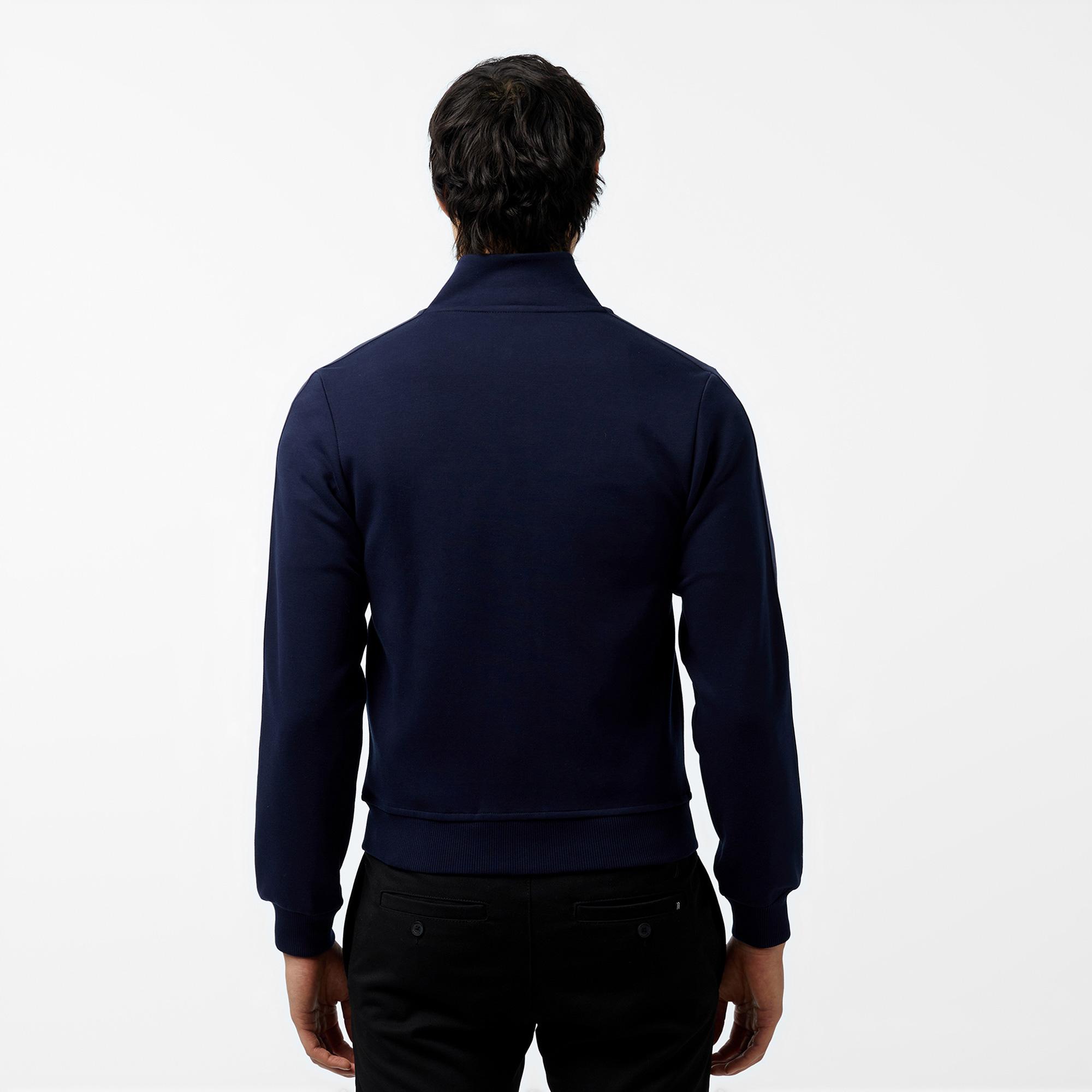 Lacoste Erkek Regular Fit Fermuarlı Lacivert Sweatshirt