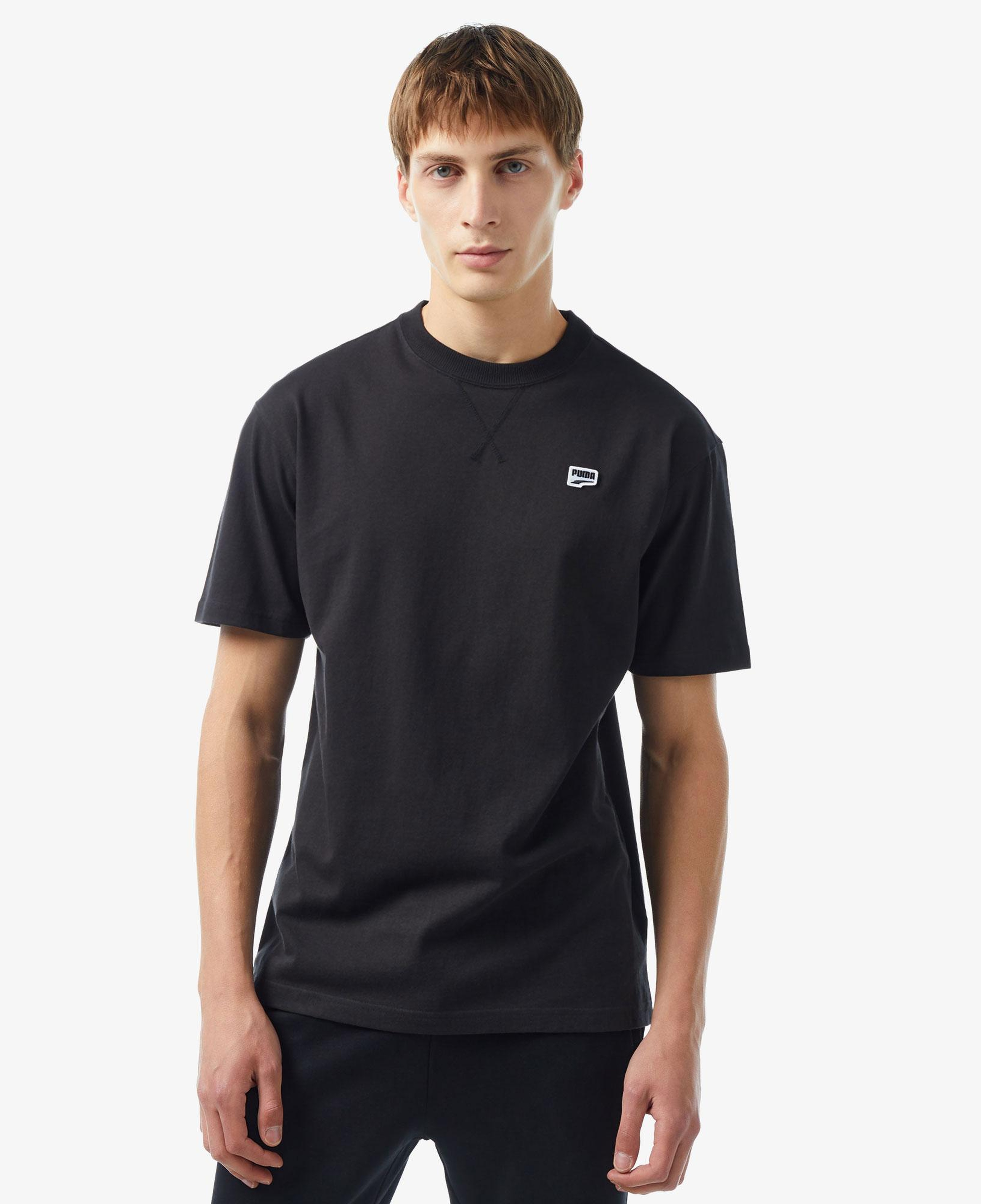 Puma Downtown Badge Erkek Siyah T-Shirt