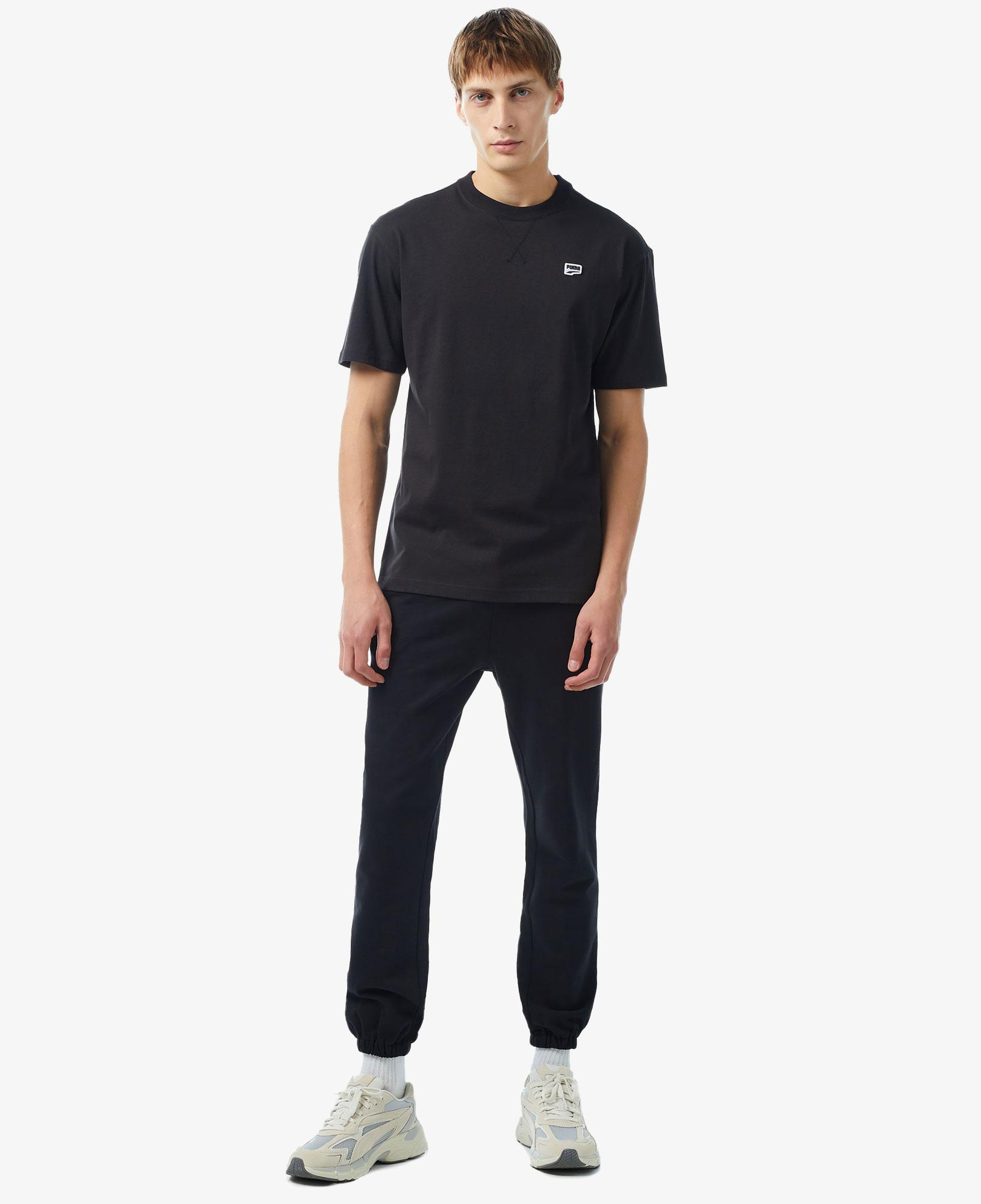 Puma Downtown Badge Erkek Siyah T-Shirt