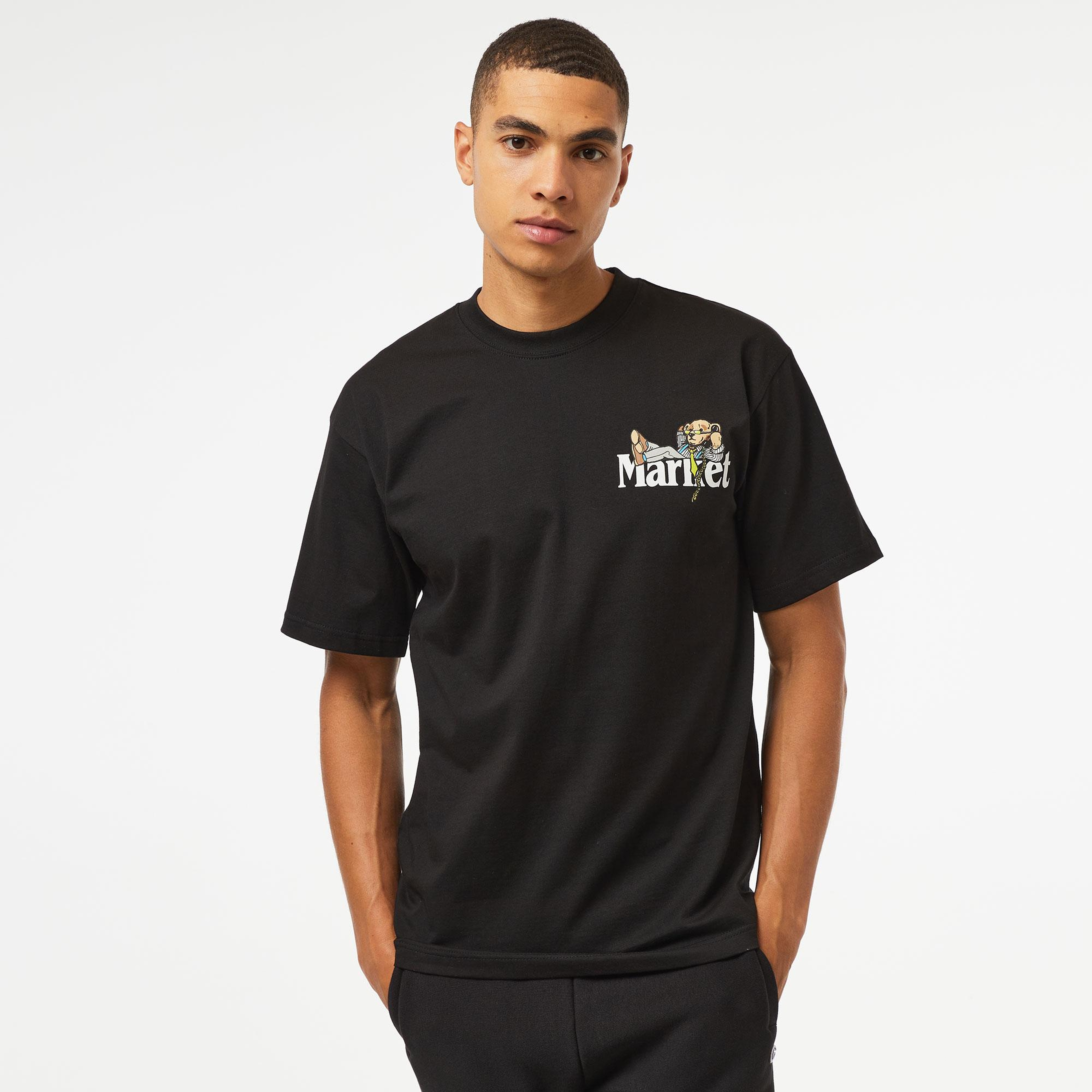 Market Better Call Bear Erkek Siyah T-Shirt