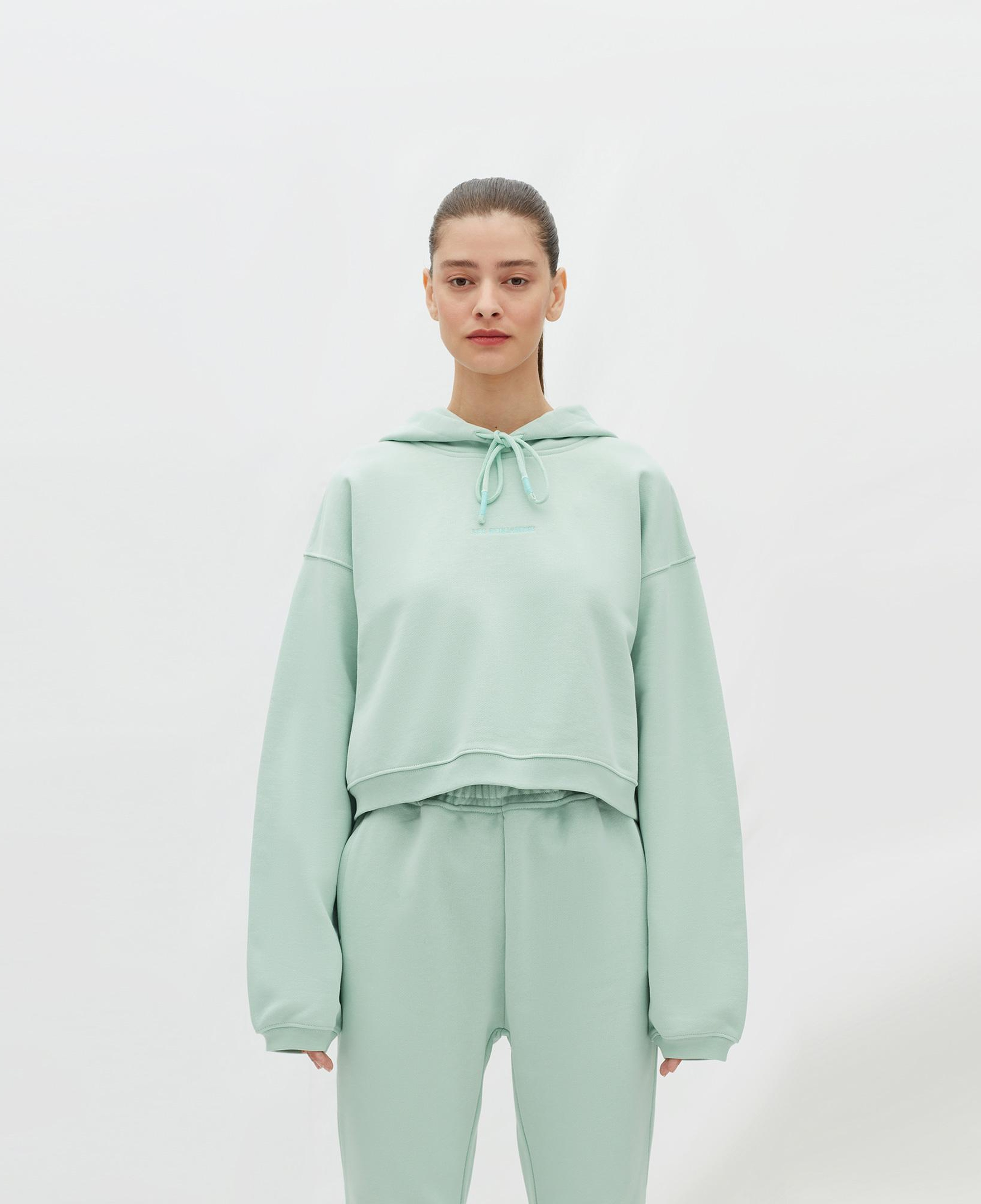 Les Benjamins Essentials Kadın Yeşil Hoodie