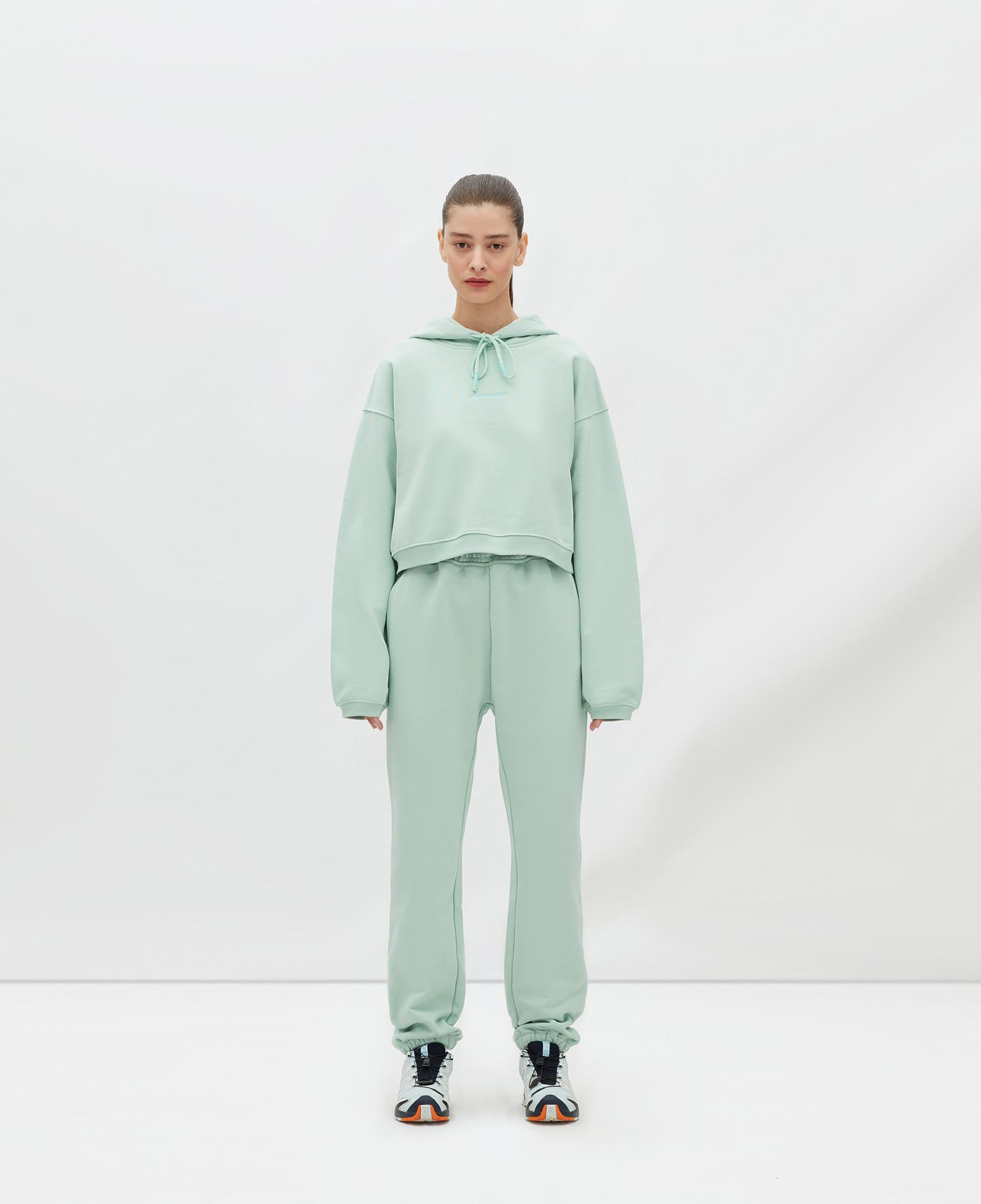 Les Benjamins Essentials Kadın Yeşil Hoodie