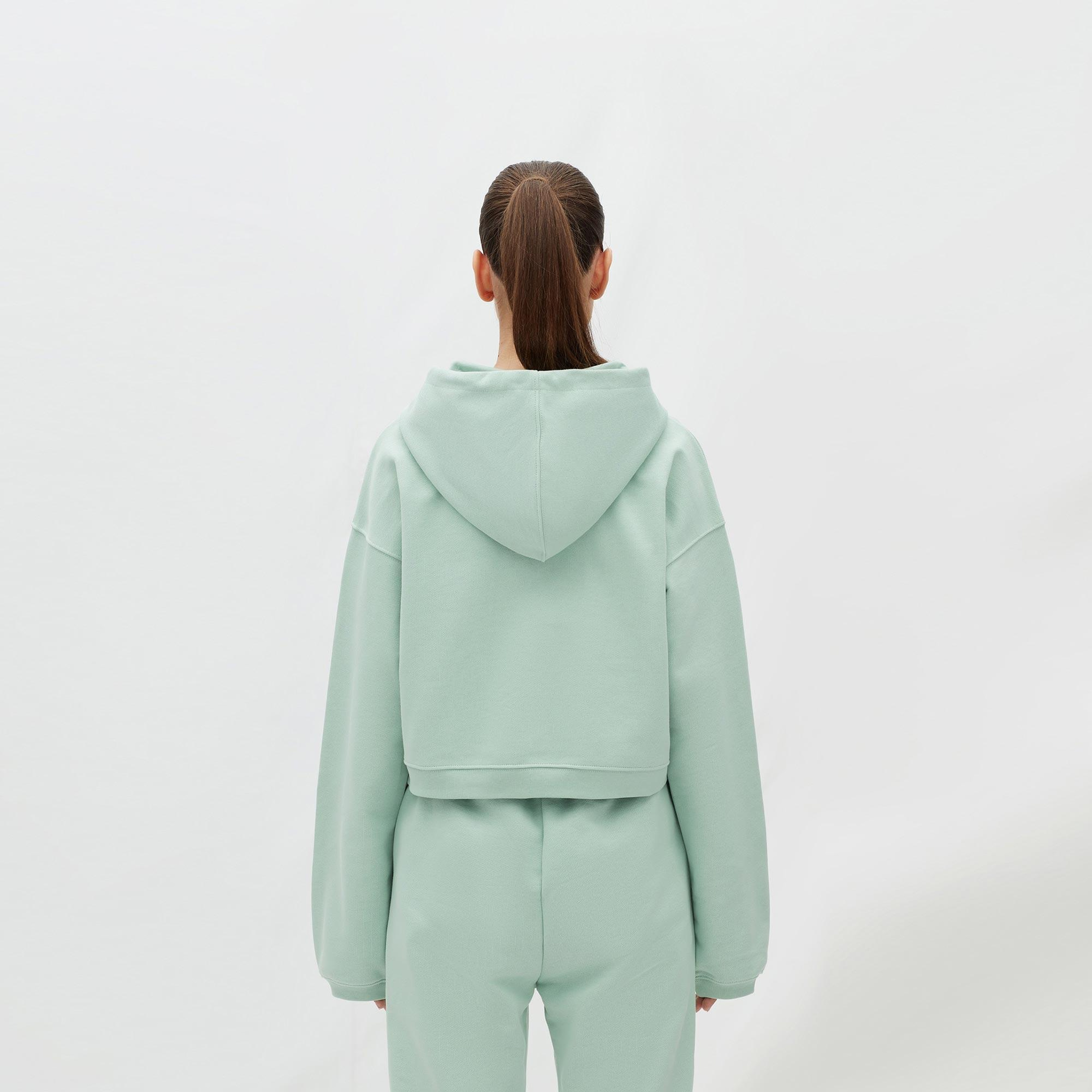 Les Benjamins Essentials Kadın Yeşil Hoodie