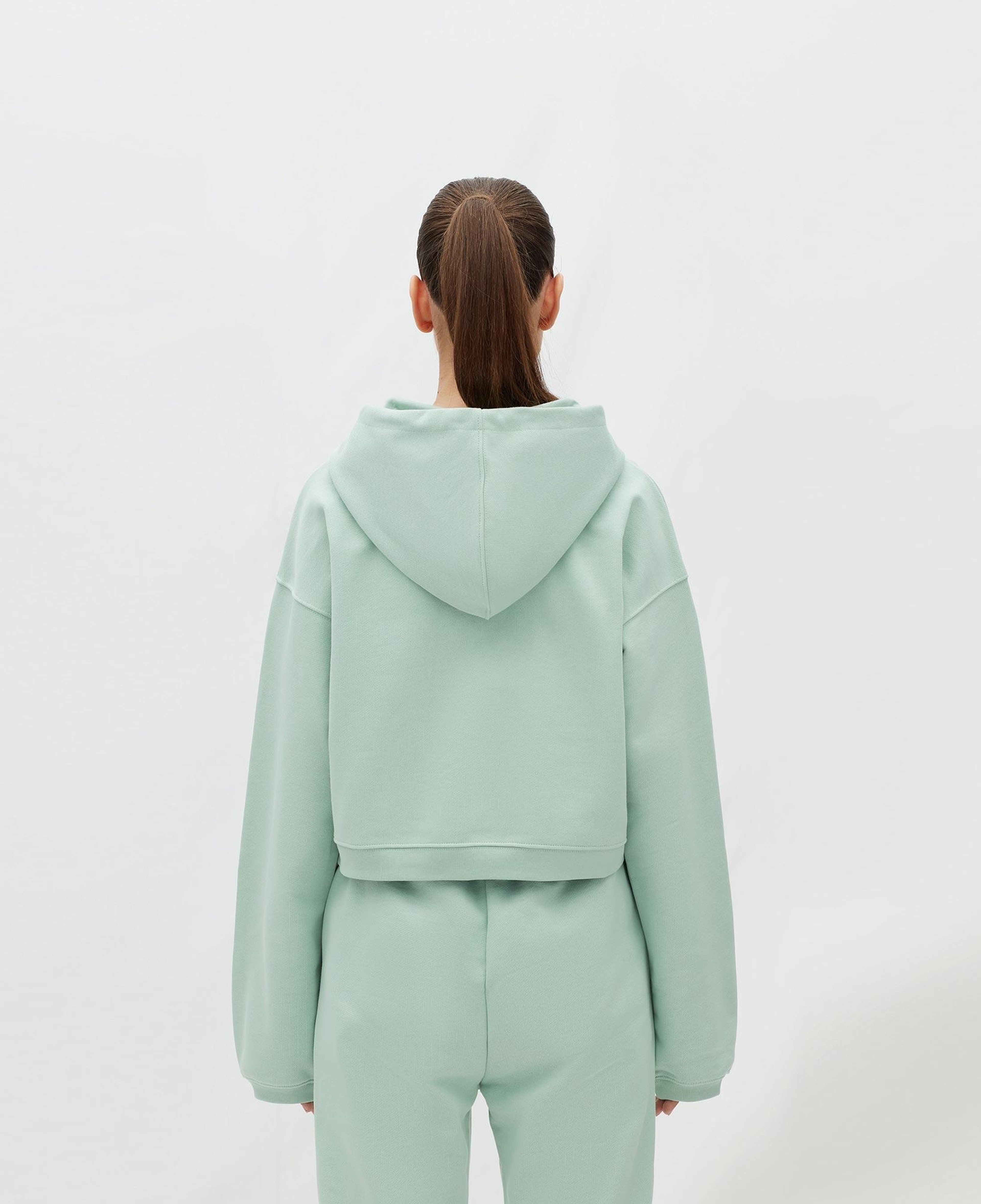 Les Benjamins Essentials Kadın Yeşil Hoodie