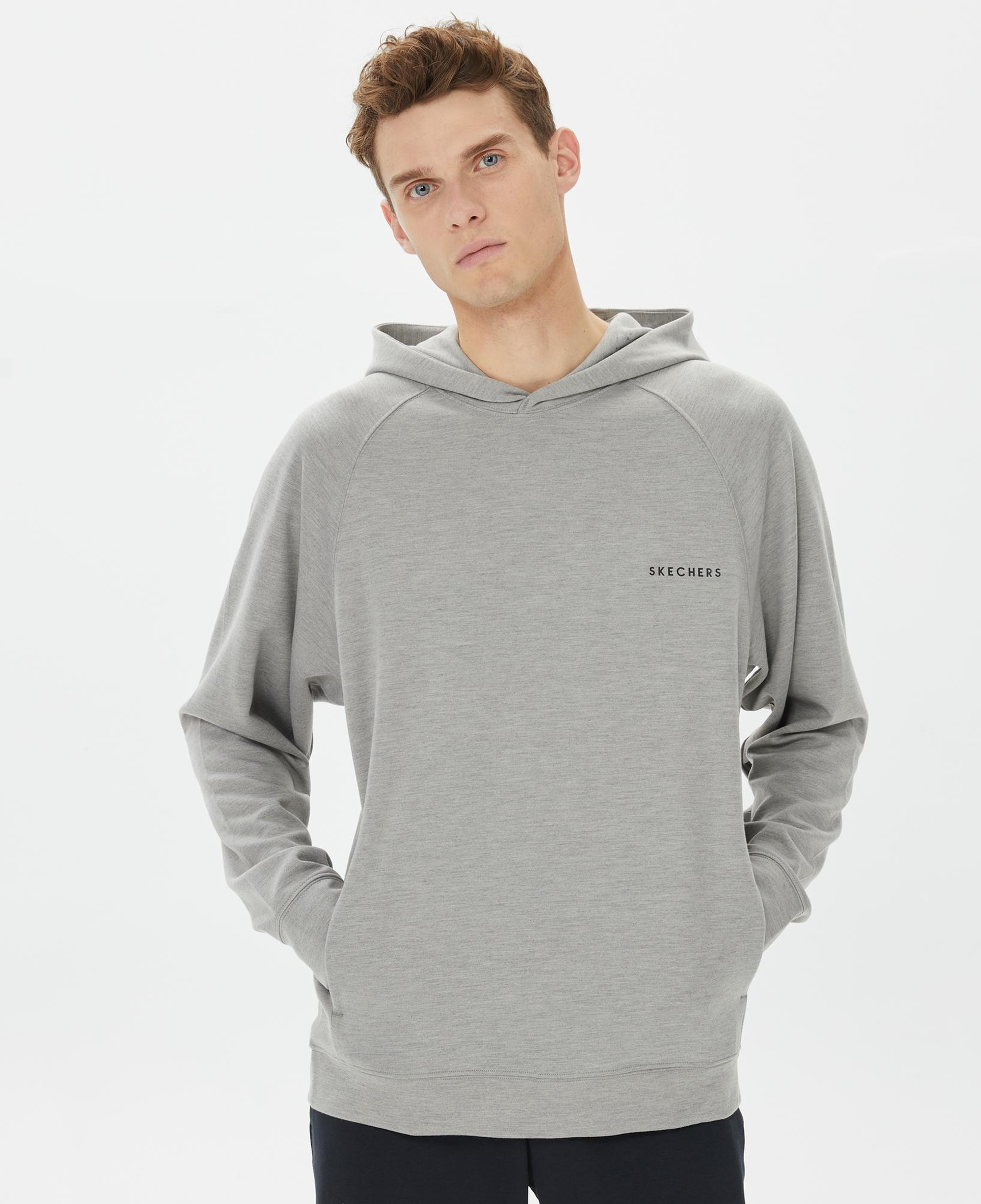 Skechers Scuba Coll. Erkek Gri Hoodie