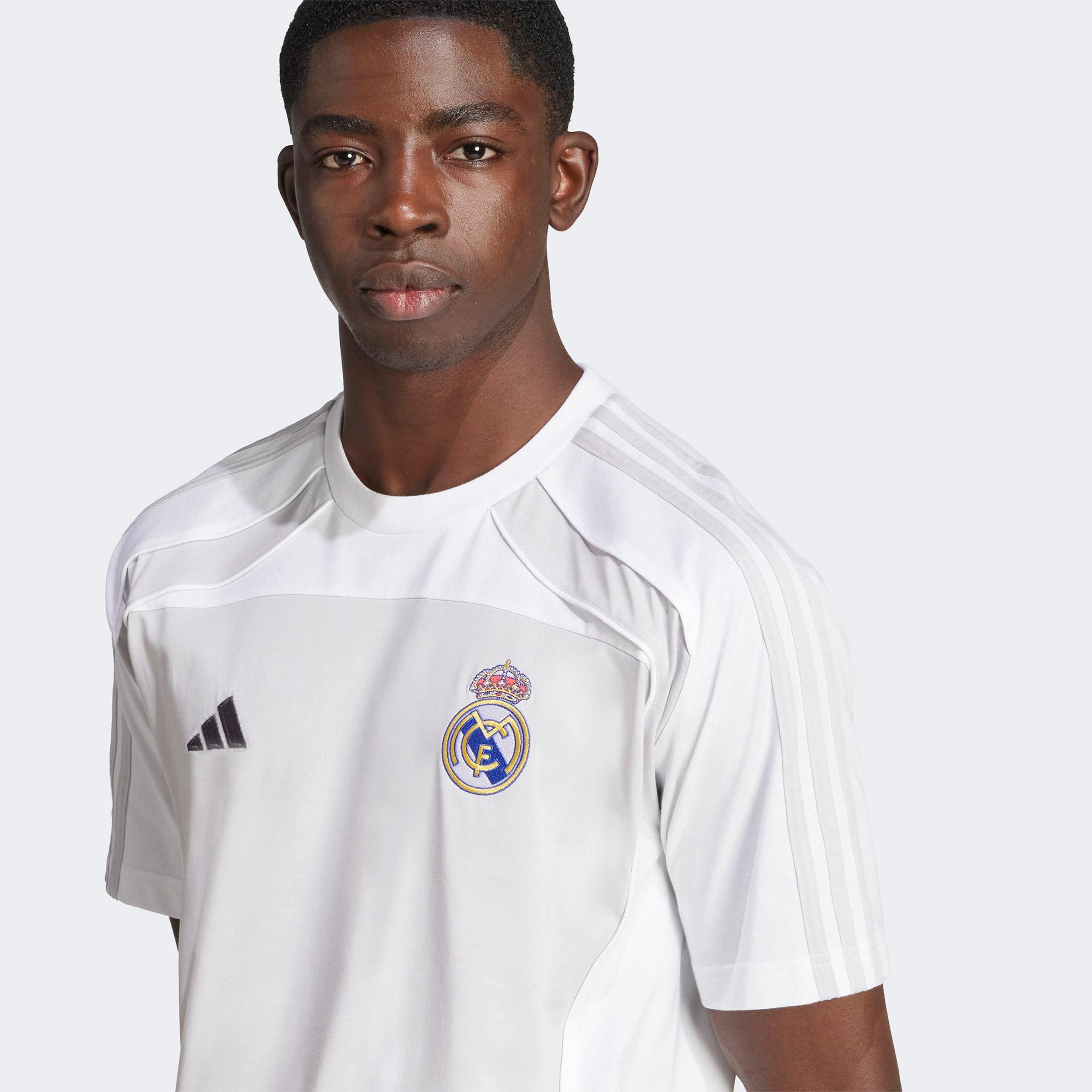 adidas Real Madrid Ubp Erkek Gri Futbol T-Shirt