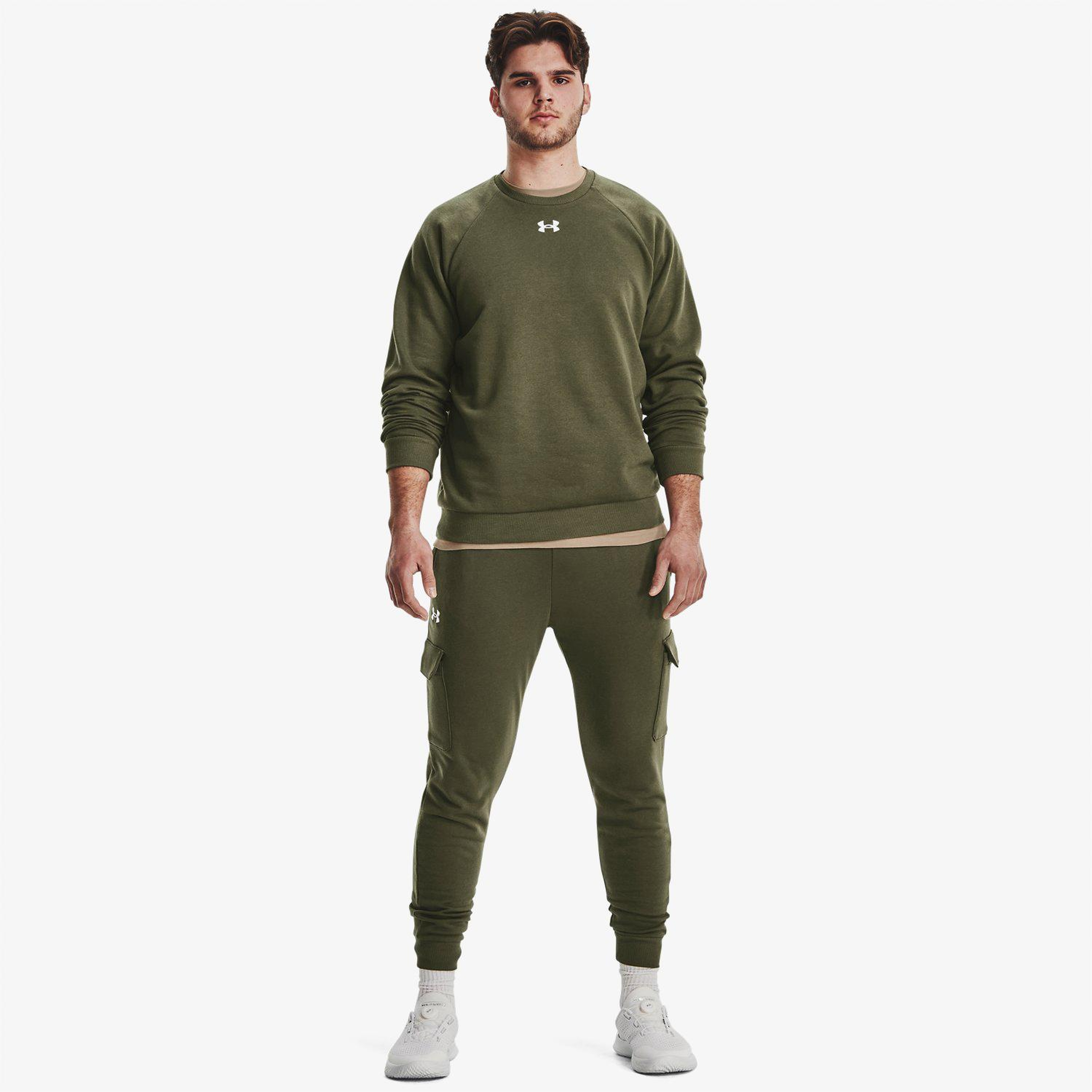 Under Armour Rival Fleece Erkek Yeşil Günlük Sweatshirt