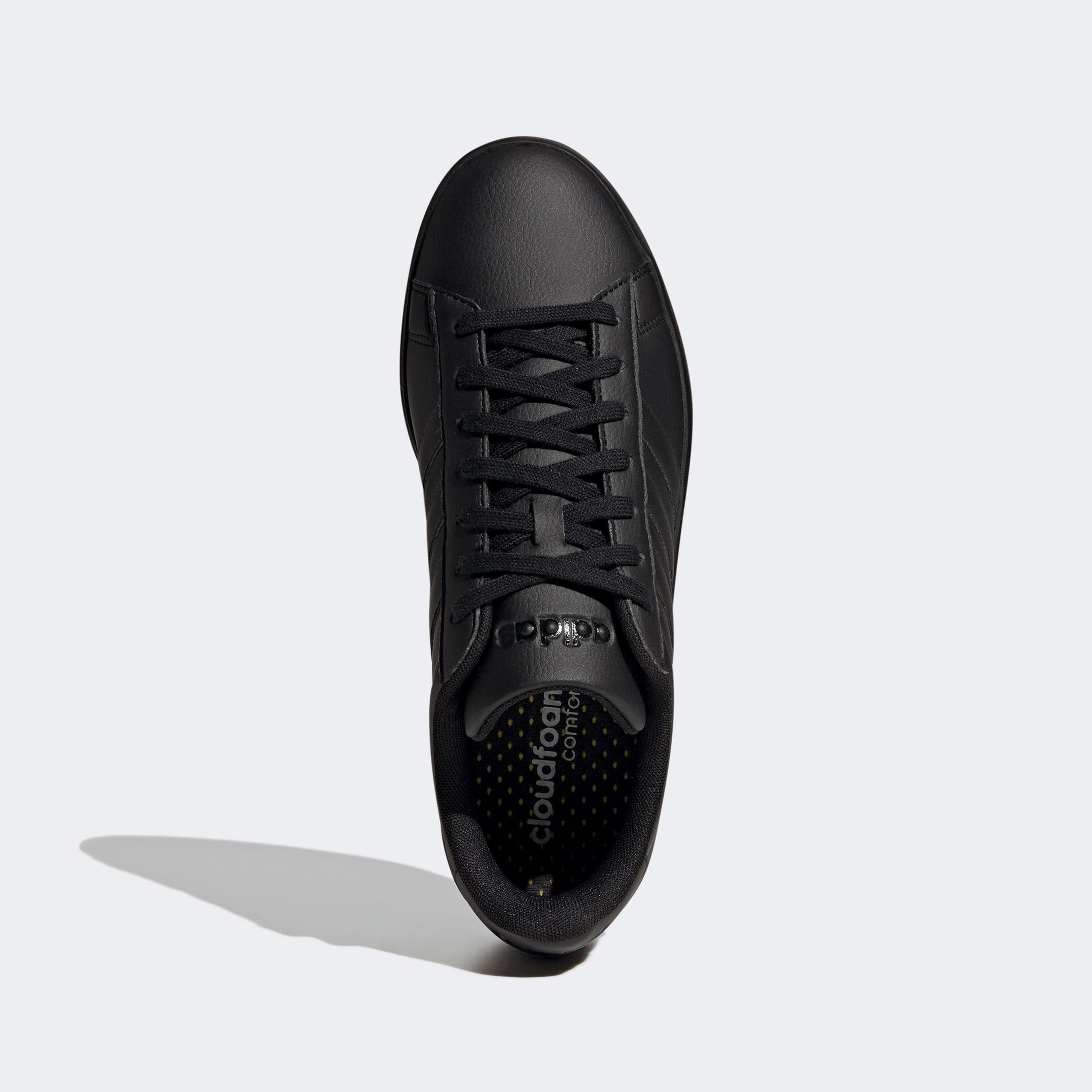 adidas Grand Court 2.0 Erkek Siyah Günlük Spor Ayakkabı