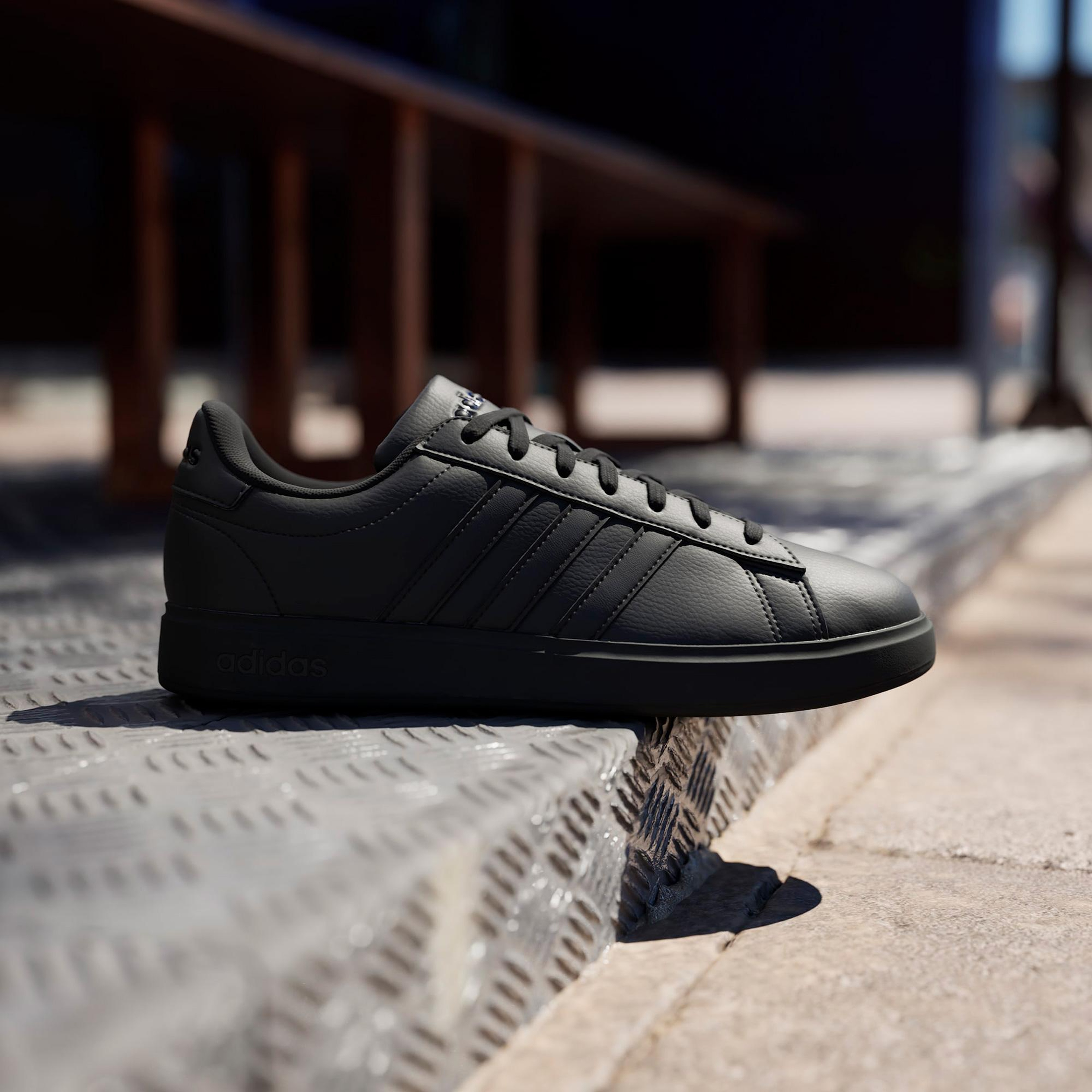 adidas Grand Court 2.0 Erkek Siyah Günlük Spor Ayakkabı