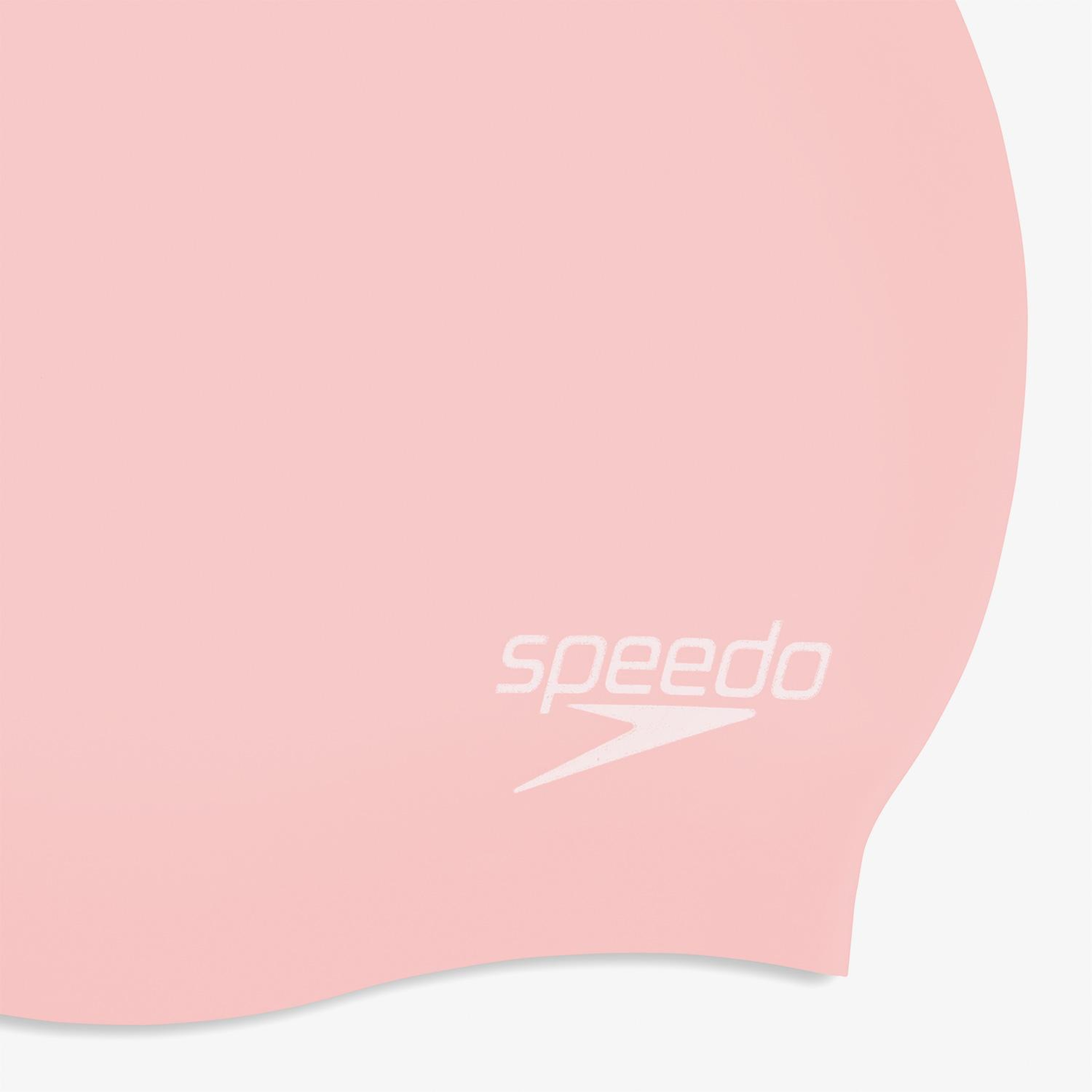 Speedo Plain Moulded Silicone Unisex Pembe Havuz Bonesi