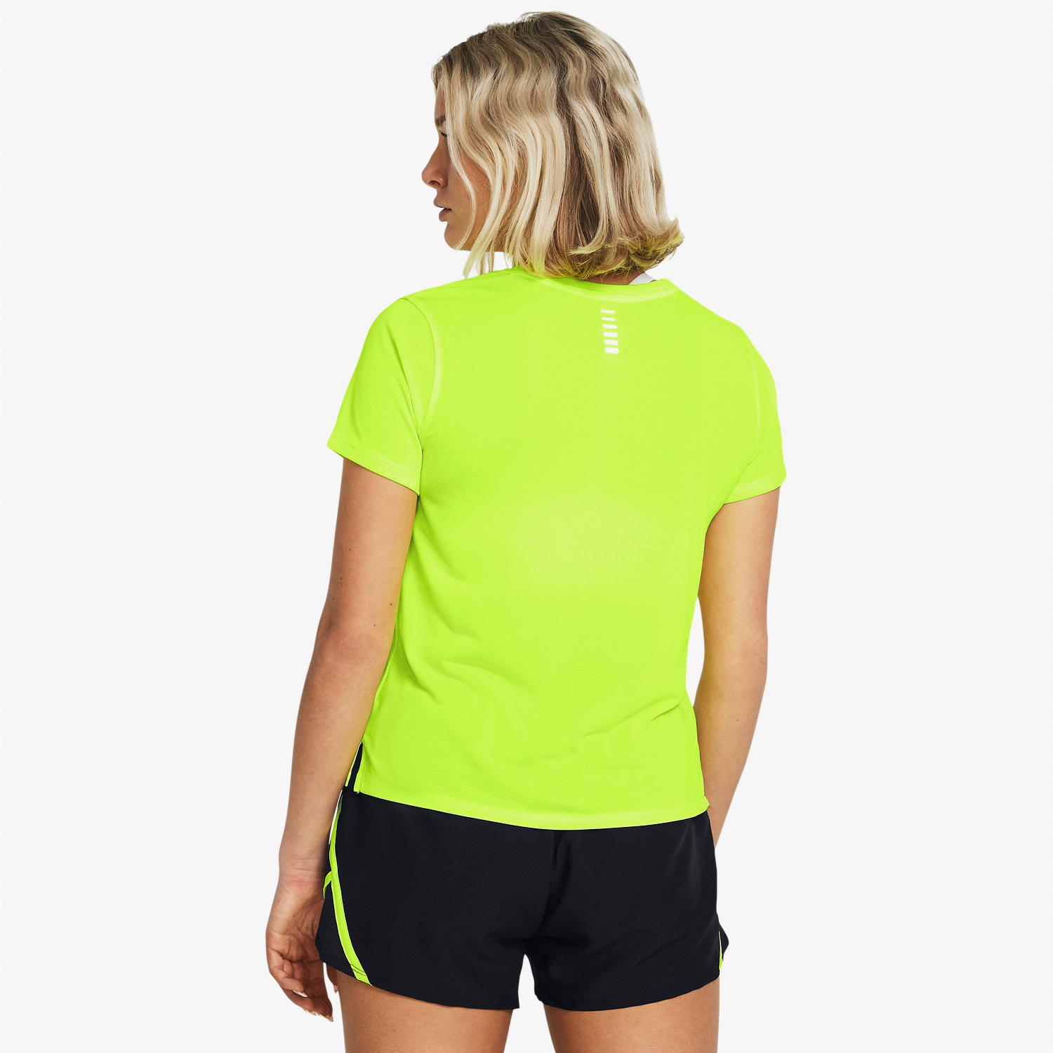 Under Armour Launch Kadın Sarı Günlük Antrenman T-Shirt