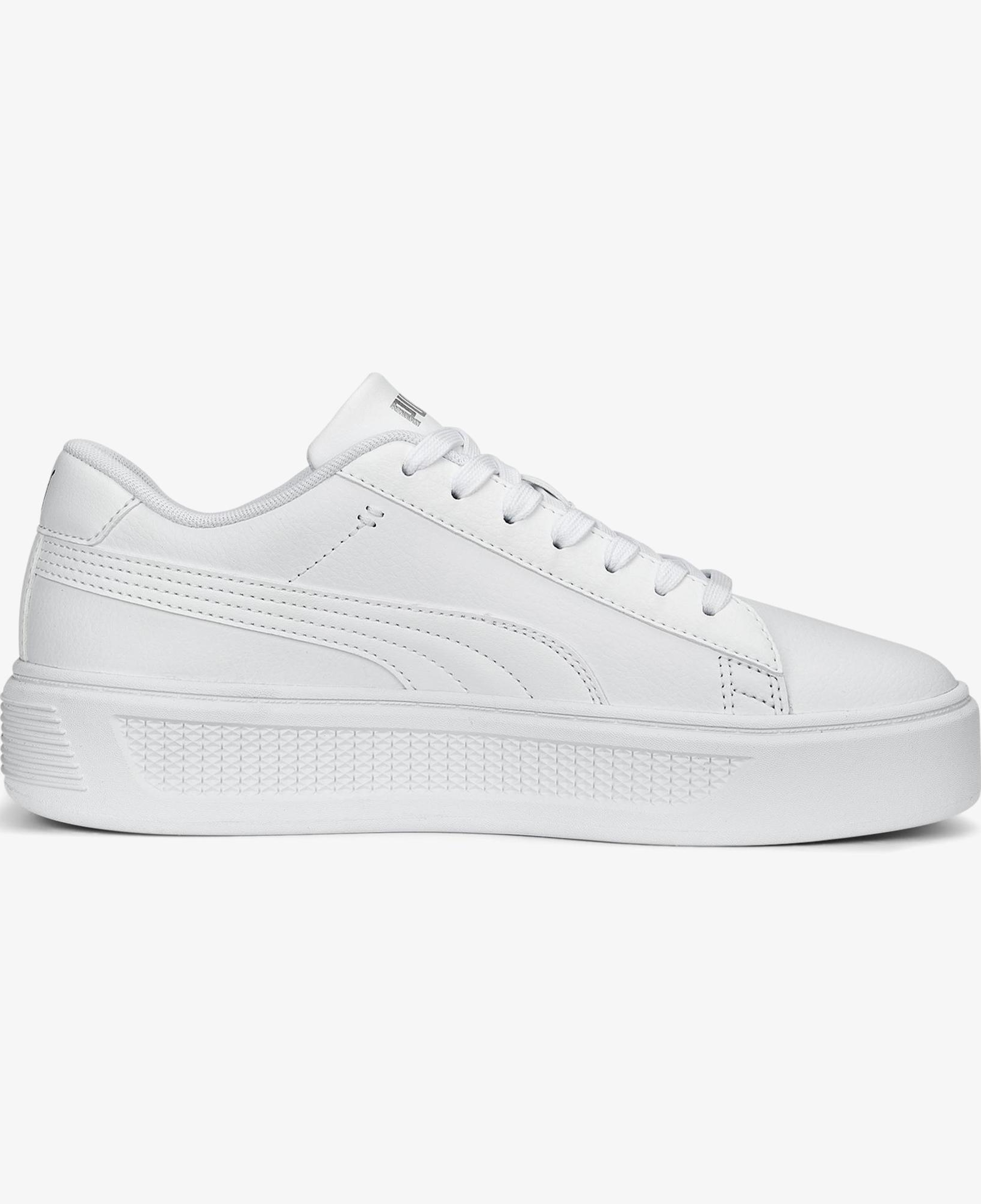 Puma Smash Platform V3 Kadın Beyaz Spor Ayakkabı