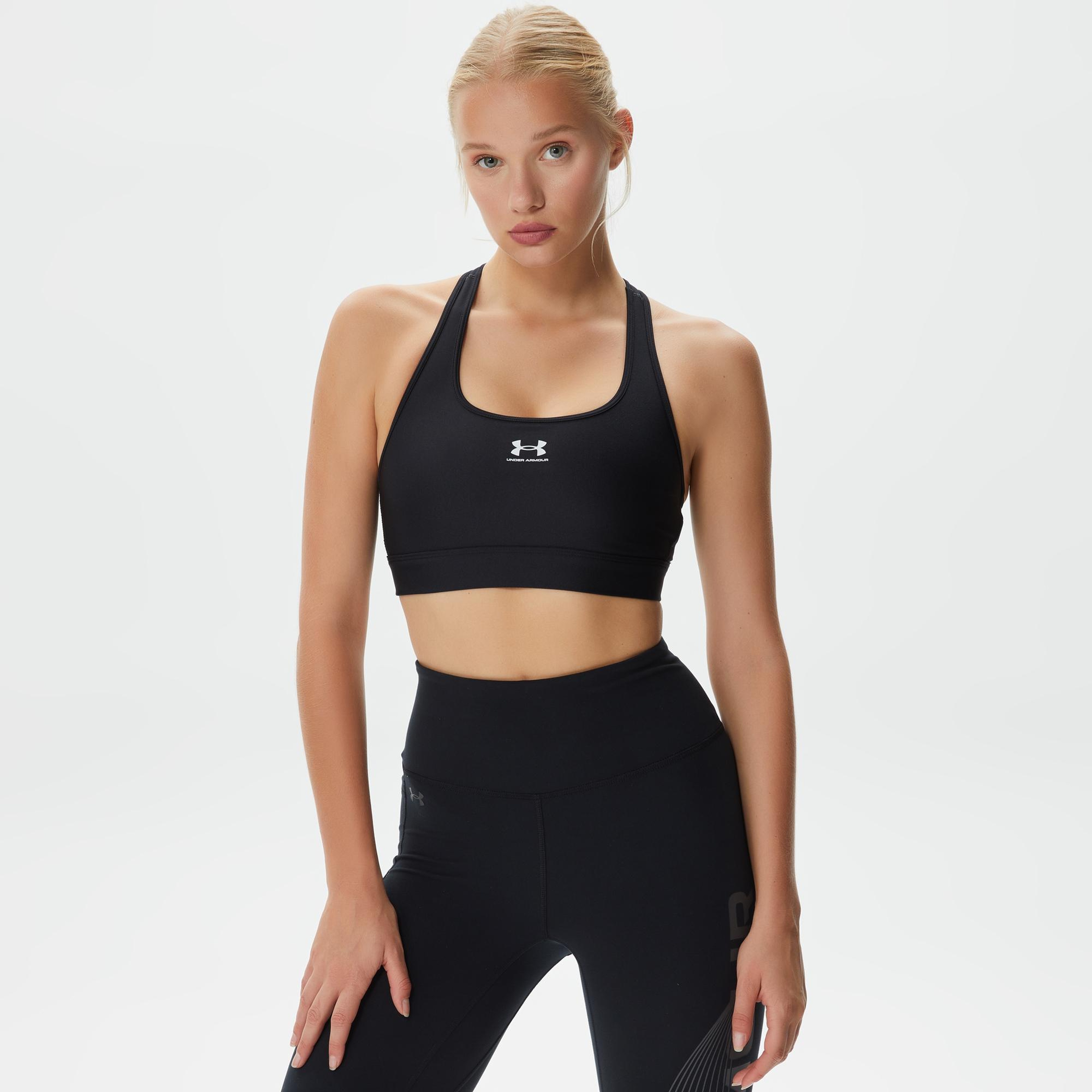 Under Armoura Mid Padle Kadın Siyah Antrenman Bra