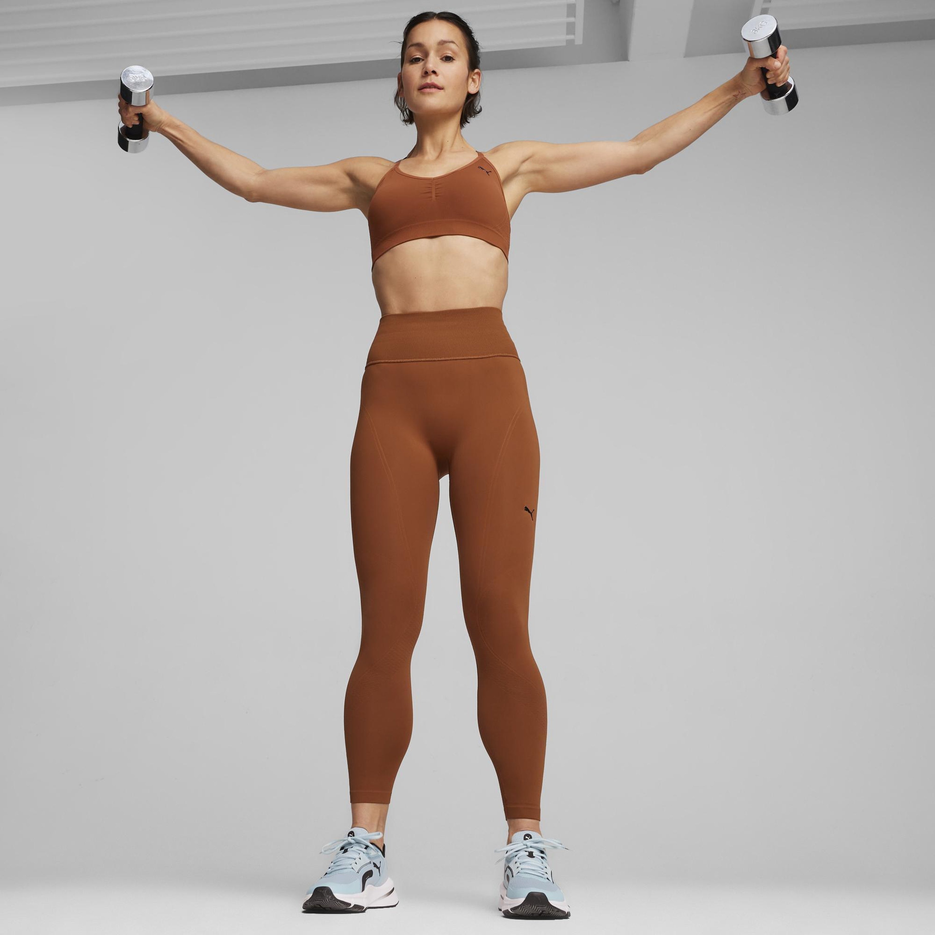 Puma Move Shapeluxe Seamless Kadın Kahverengi Antrenman Bra